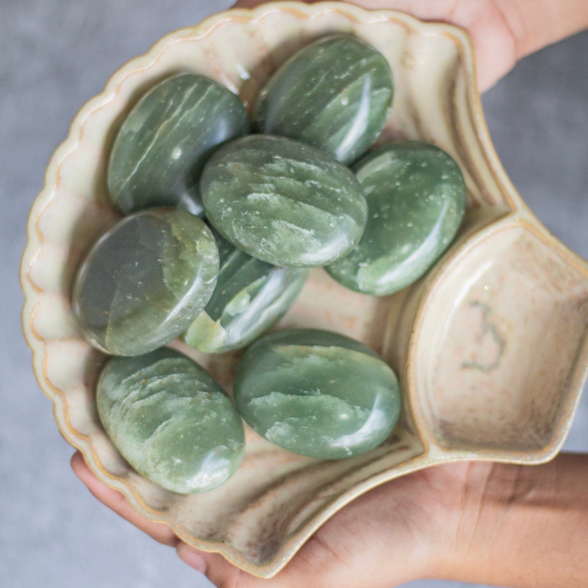 Green Aventurine Palm Stone | Stone for Abundance & Prosperity - Image 2