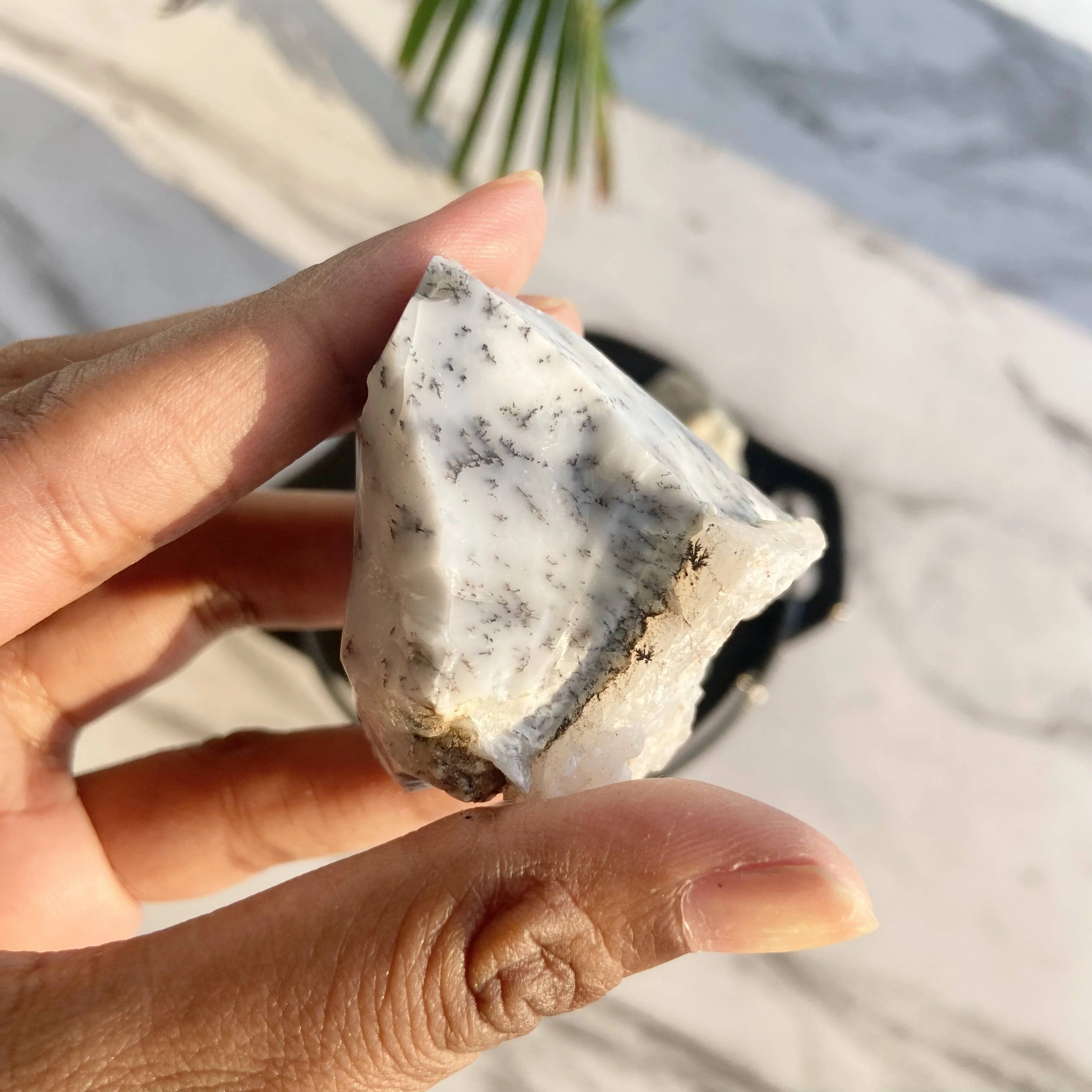 Dendritic Opal Raw Stone | Spiritual Growth