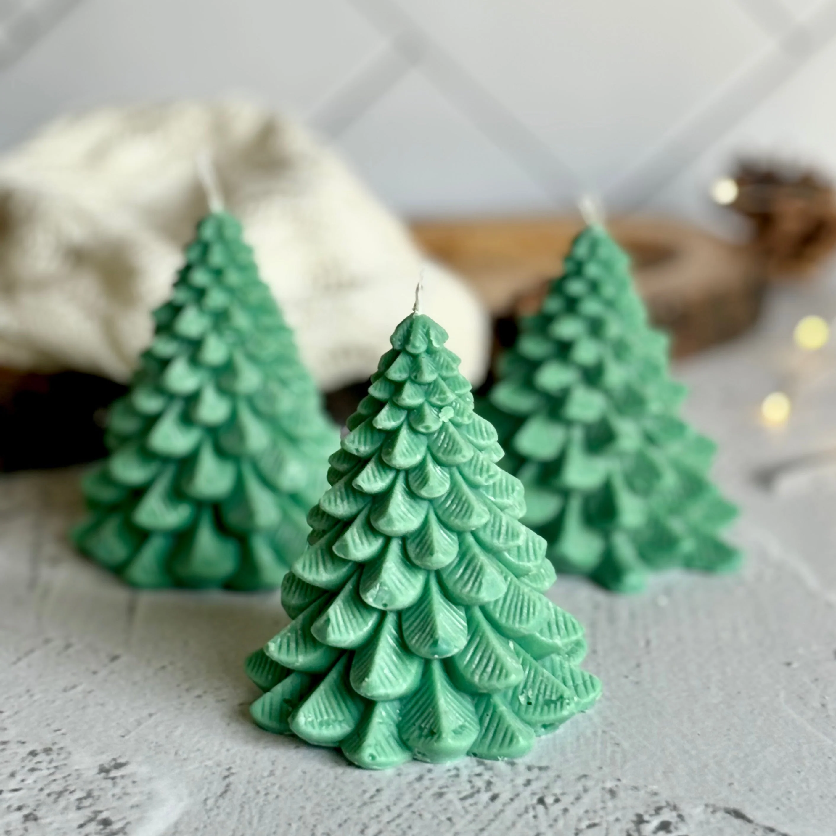 Green Tree Candle | Set of 3 - Image 2