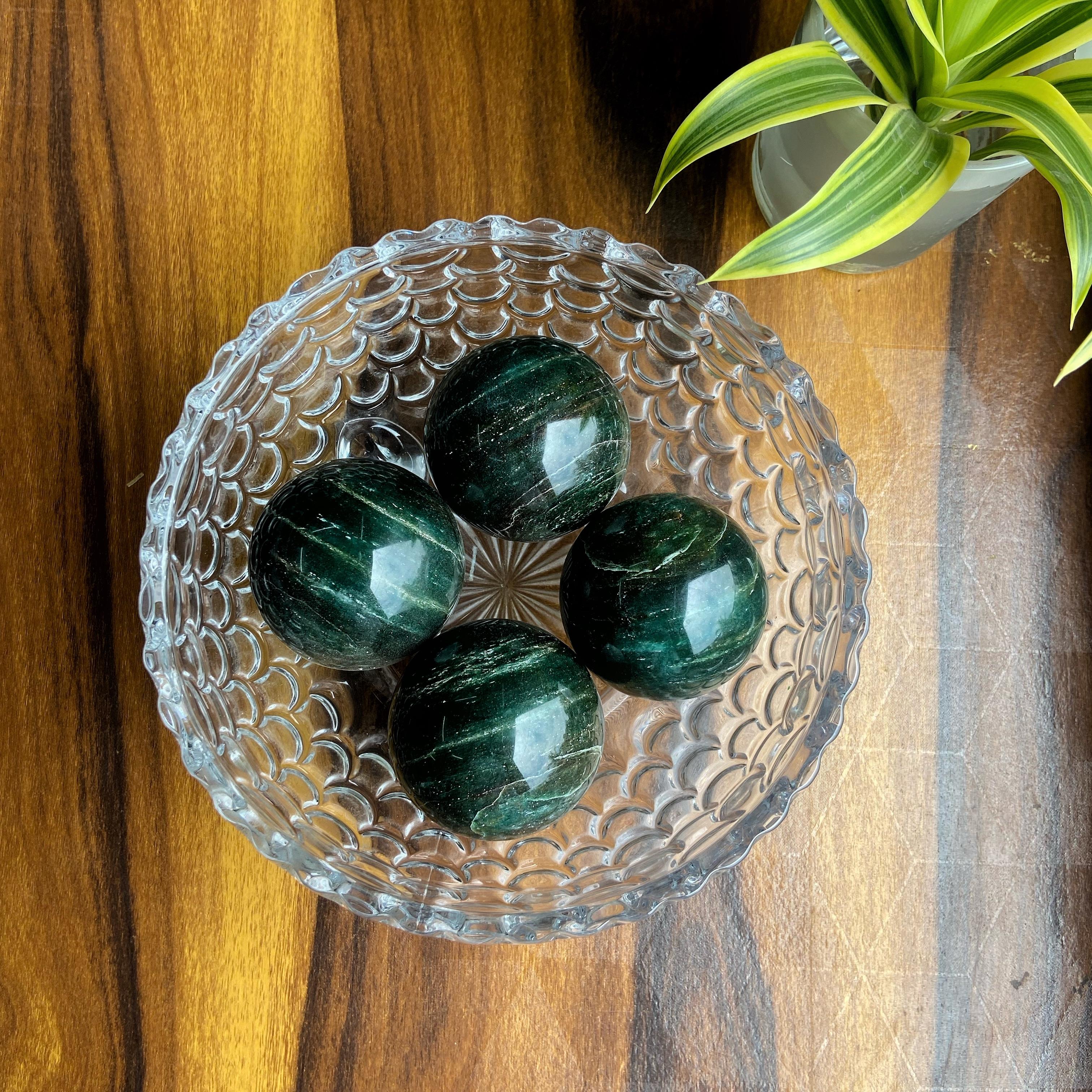 Indian Green Jade Sphere | Luck & Prosperity