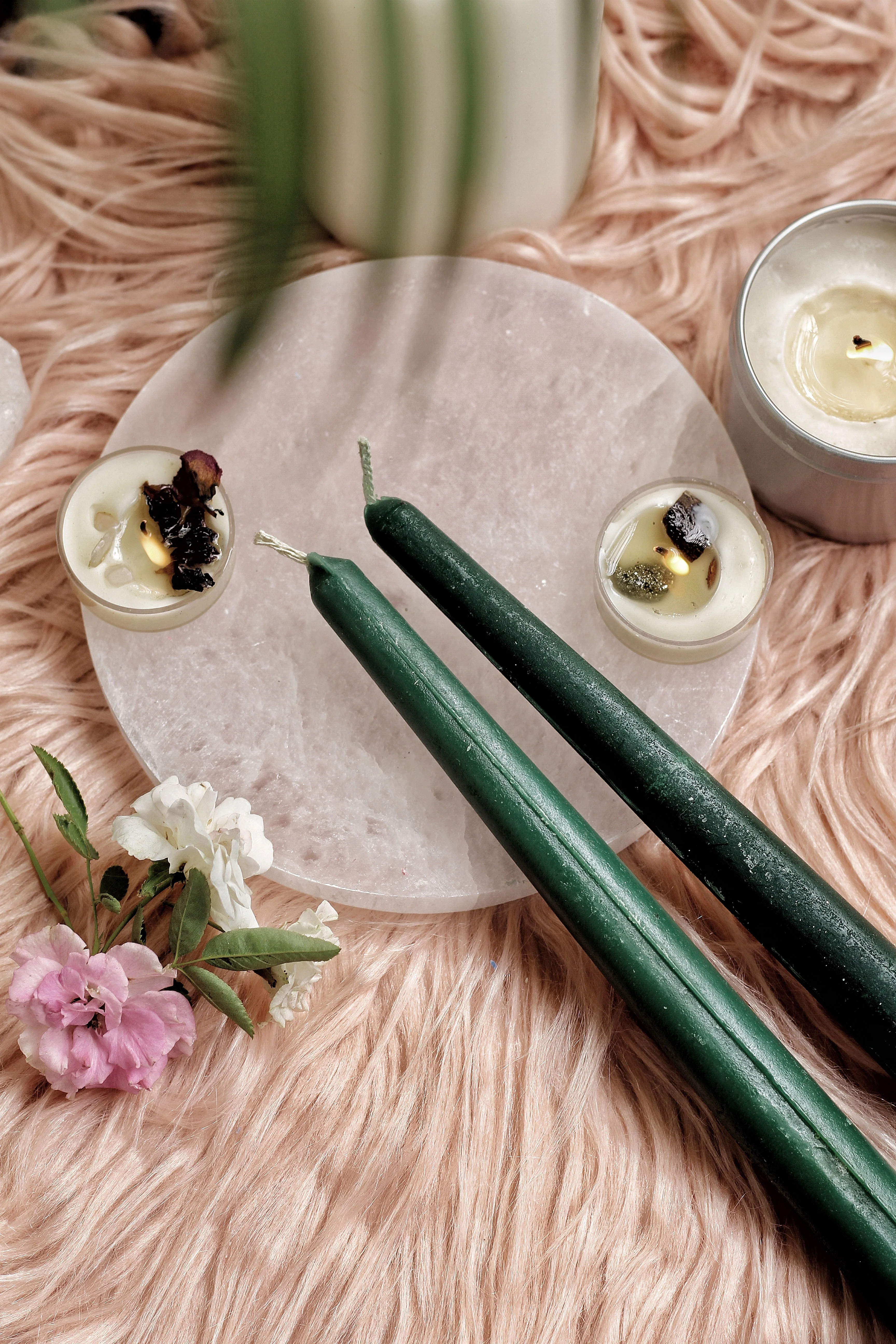 Green Taper Candle - Set of 5 | 10 - Image 2