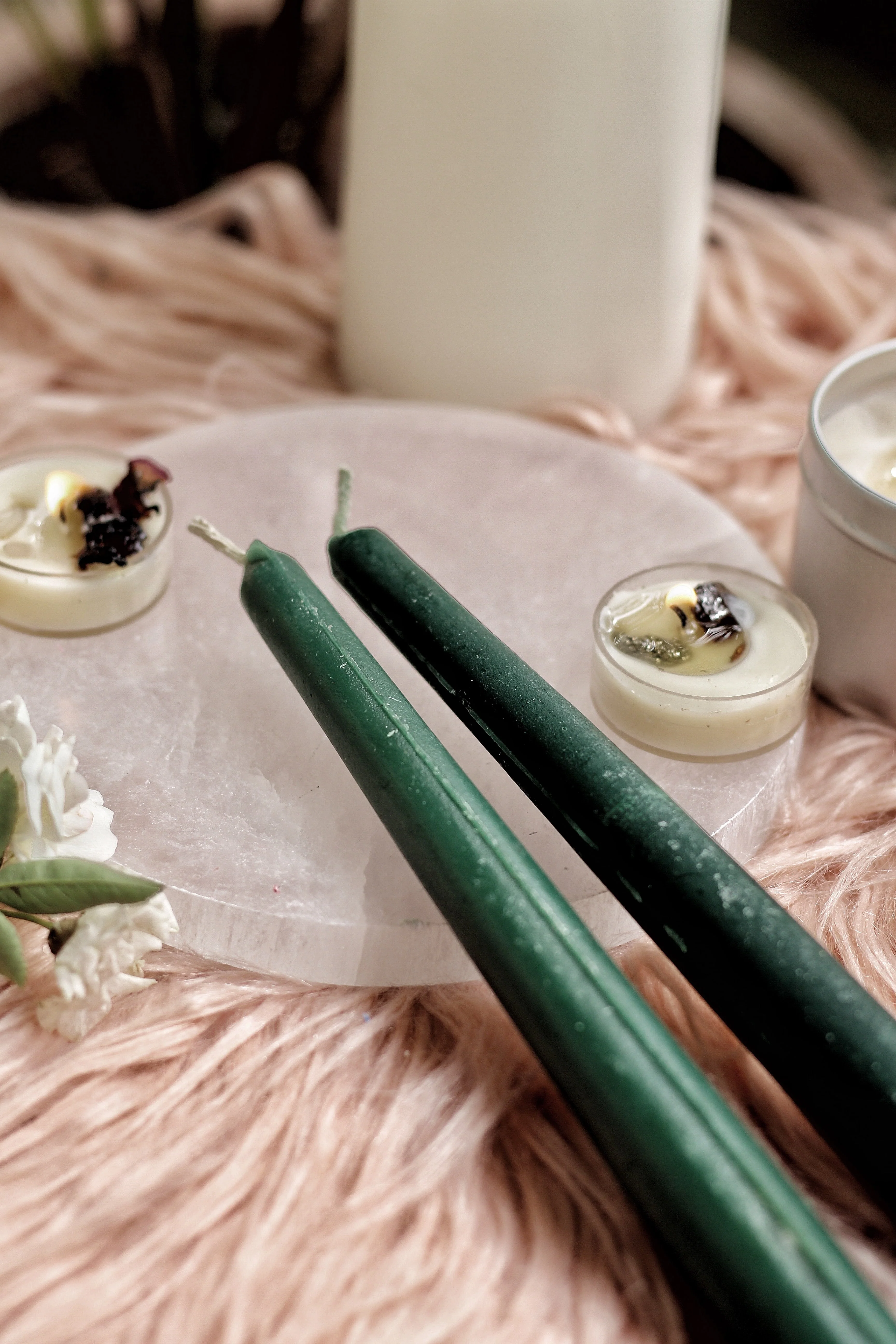Green Taper Candle - Set of 5 | 10 - Image 3