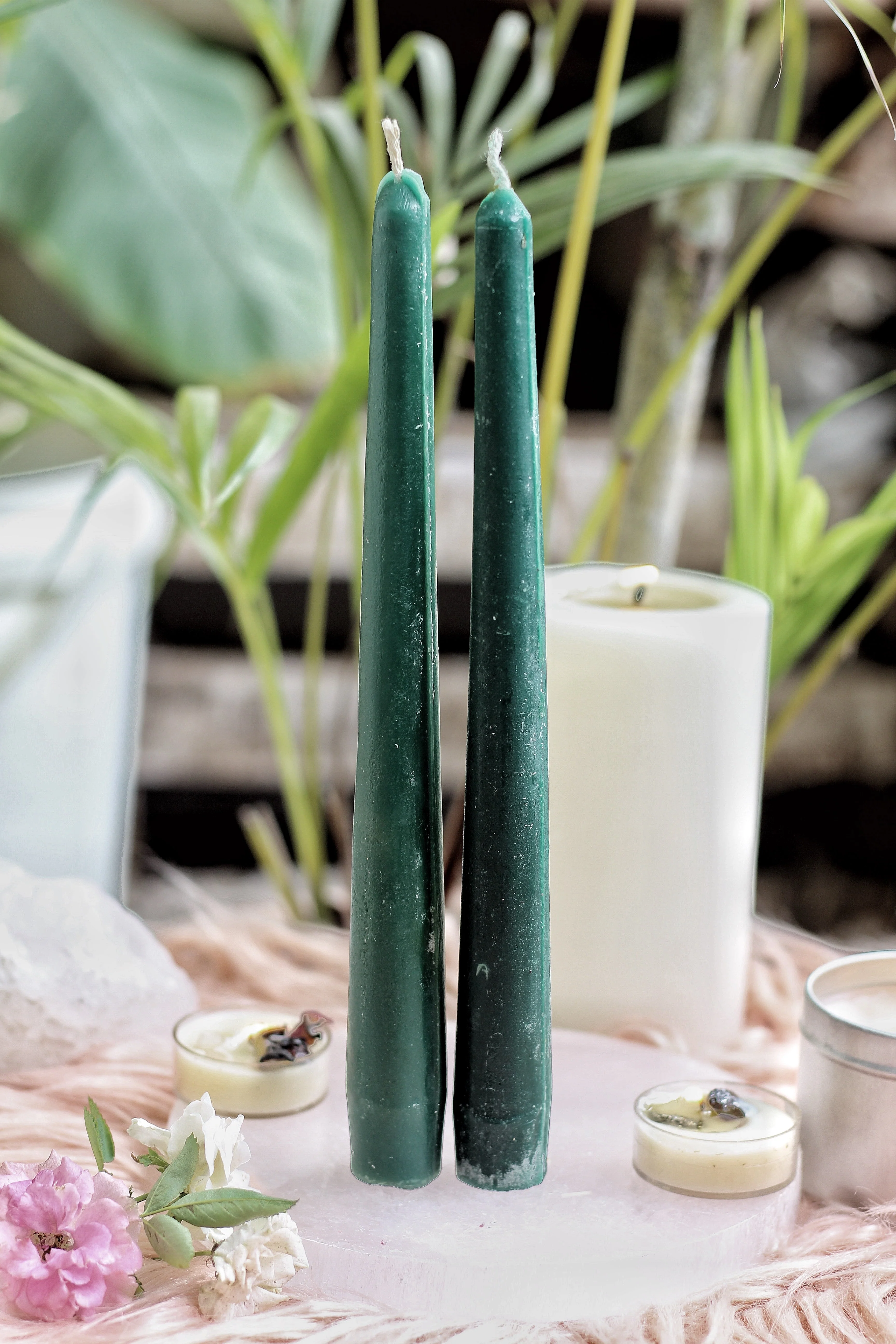Green Taper Candle - Set of 5 | 10 - Image 4