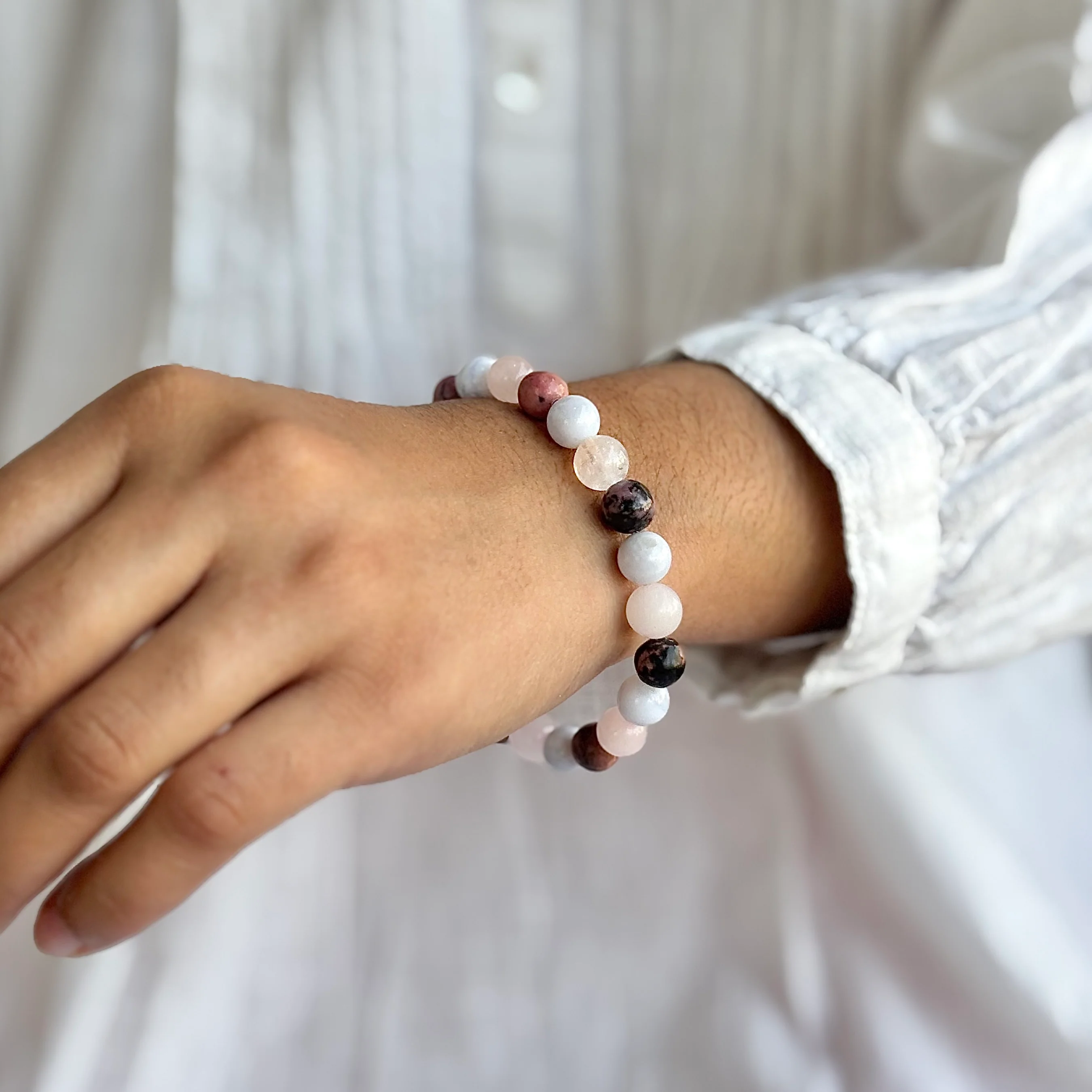 Harmony in Relationship - 8mm Bead Bracelet | Combination Bracelet Series - Image 3