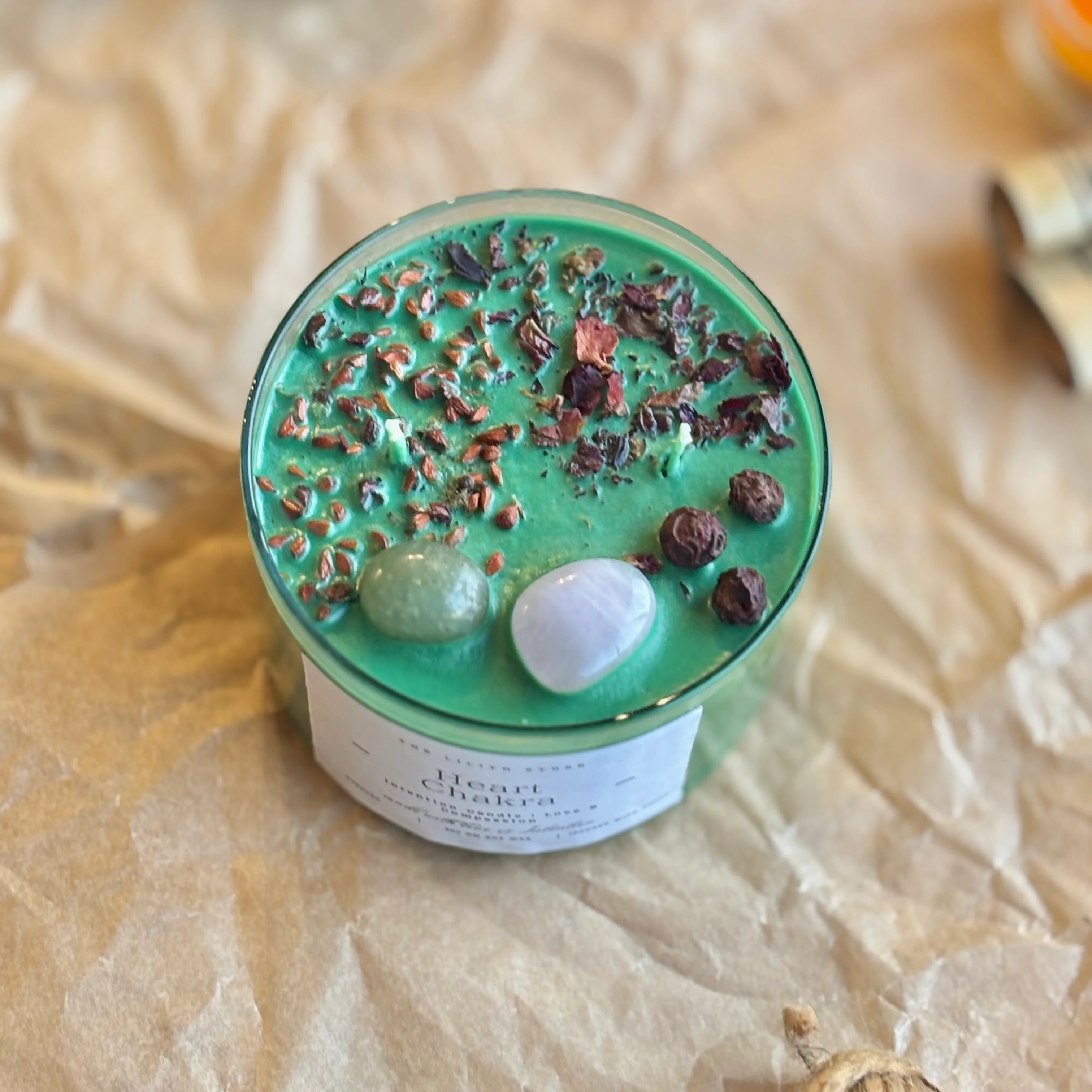 Heart Chakra Intention Candle - Image 2