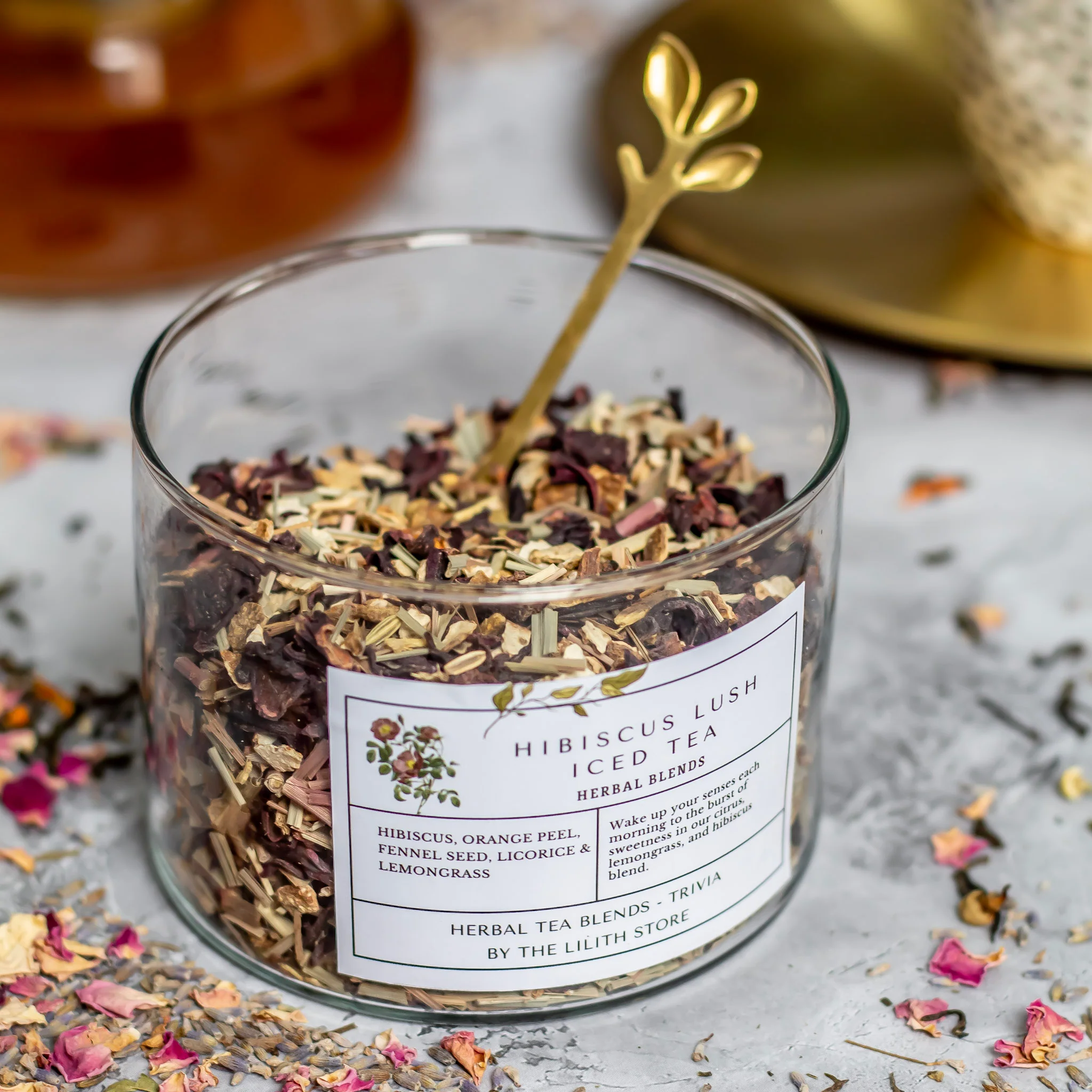 Hibiscus Lush Flavoured Tea Blends - 100 Gm | Balances Emotion,  Joy & Positivity - Image 3