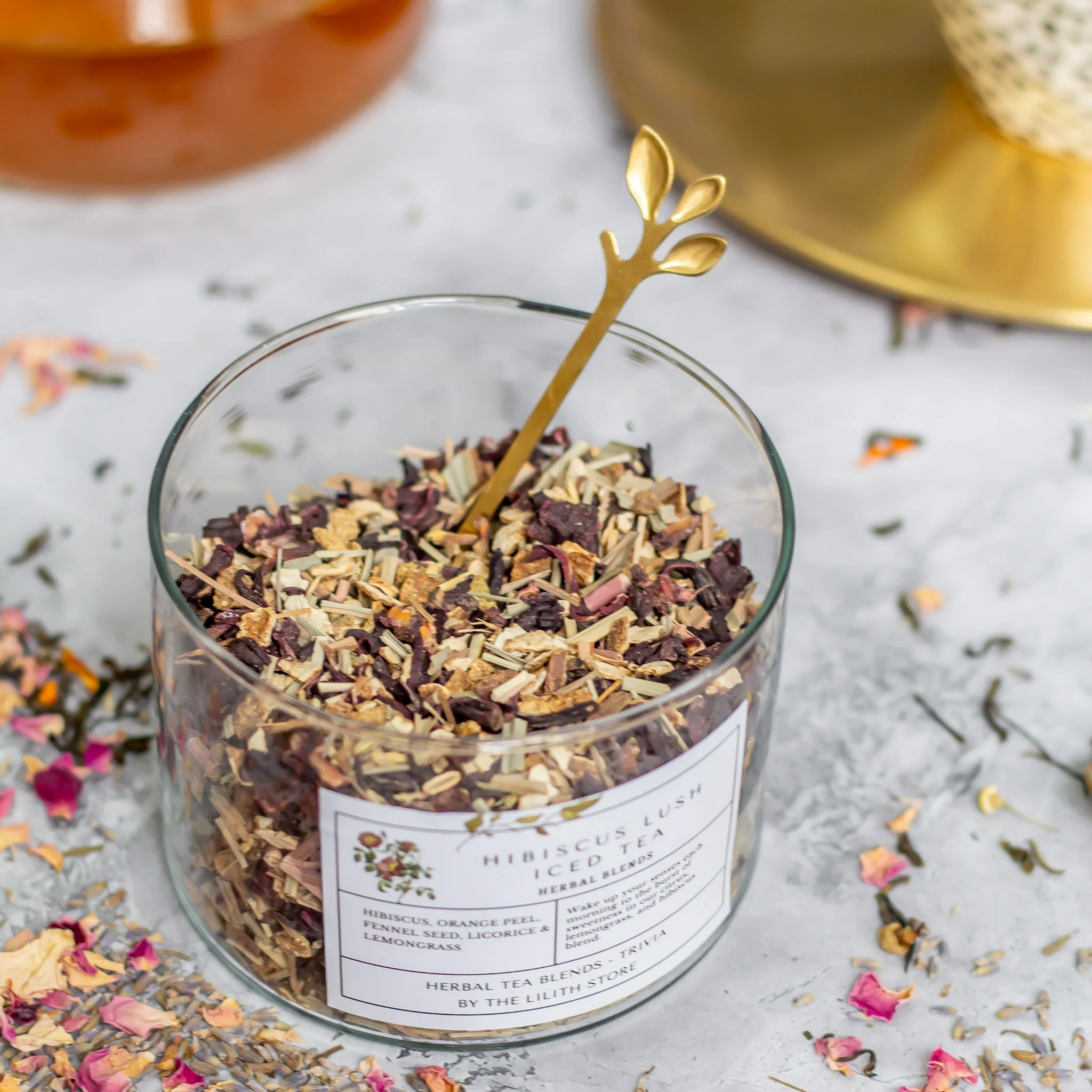 Hibiscus Lush Flavoured Tea Blends - 100 Gm | Balances Emotion,  Joy & Positivity - Image 4