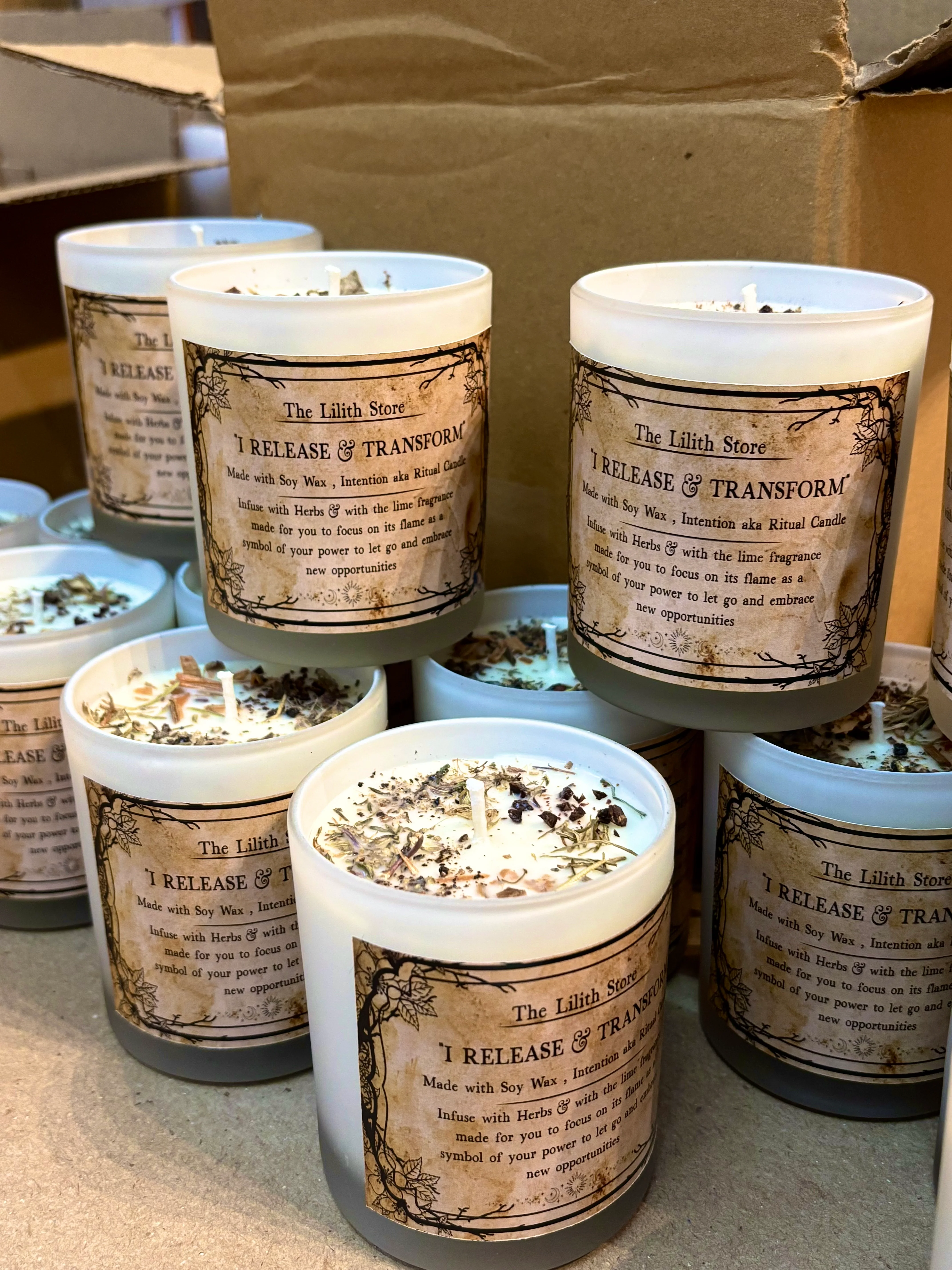 I Release & Transform - Intention Candle | Ritual Candle - Image 2