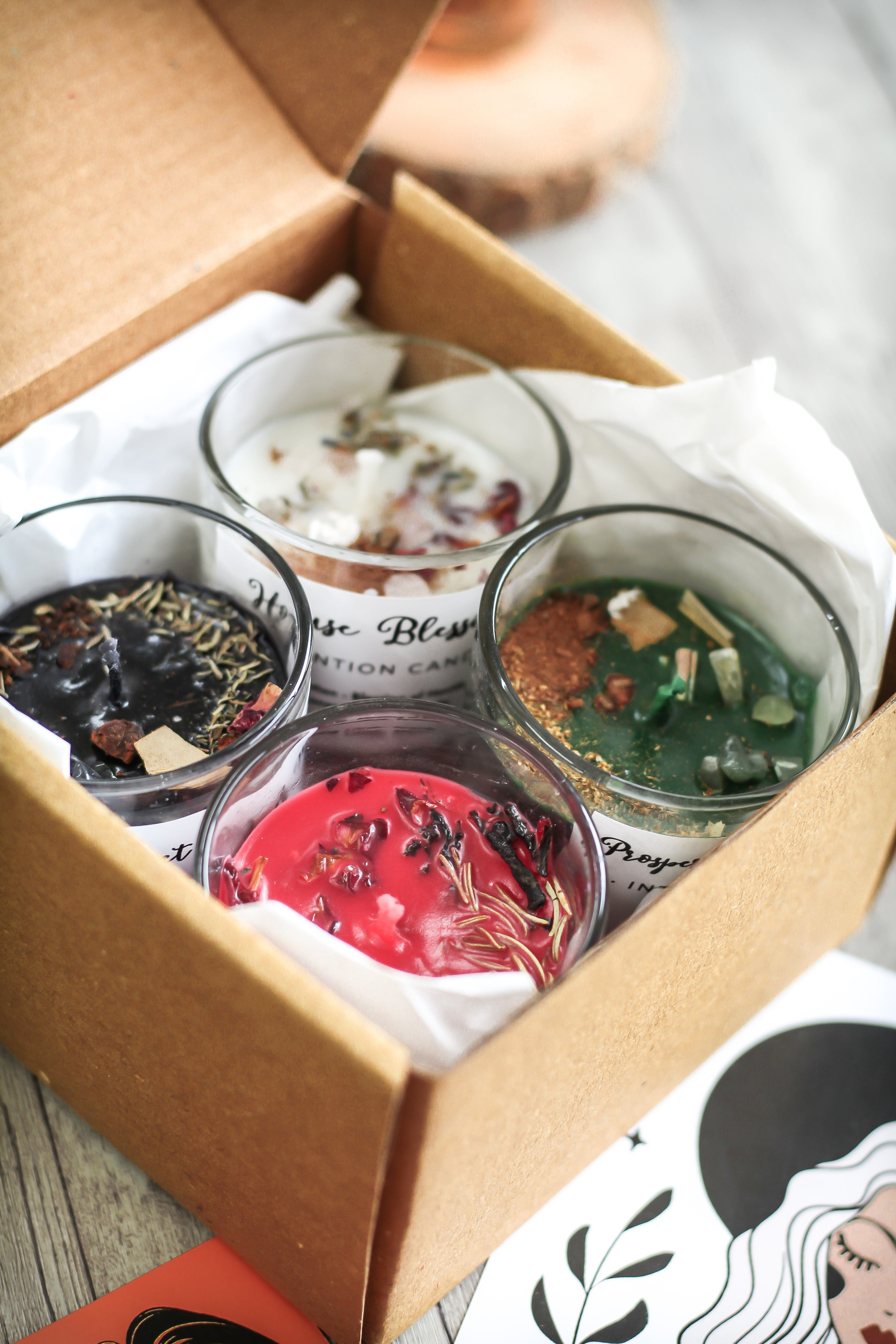 Intention Candle Combo - Set of 4 | Soy Wax - Image 3