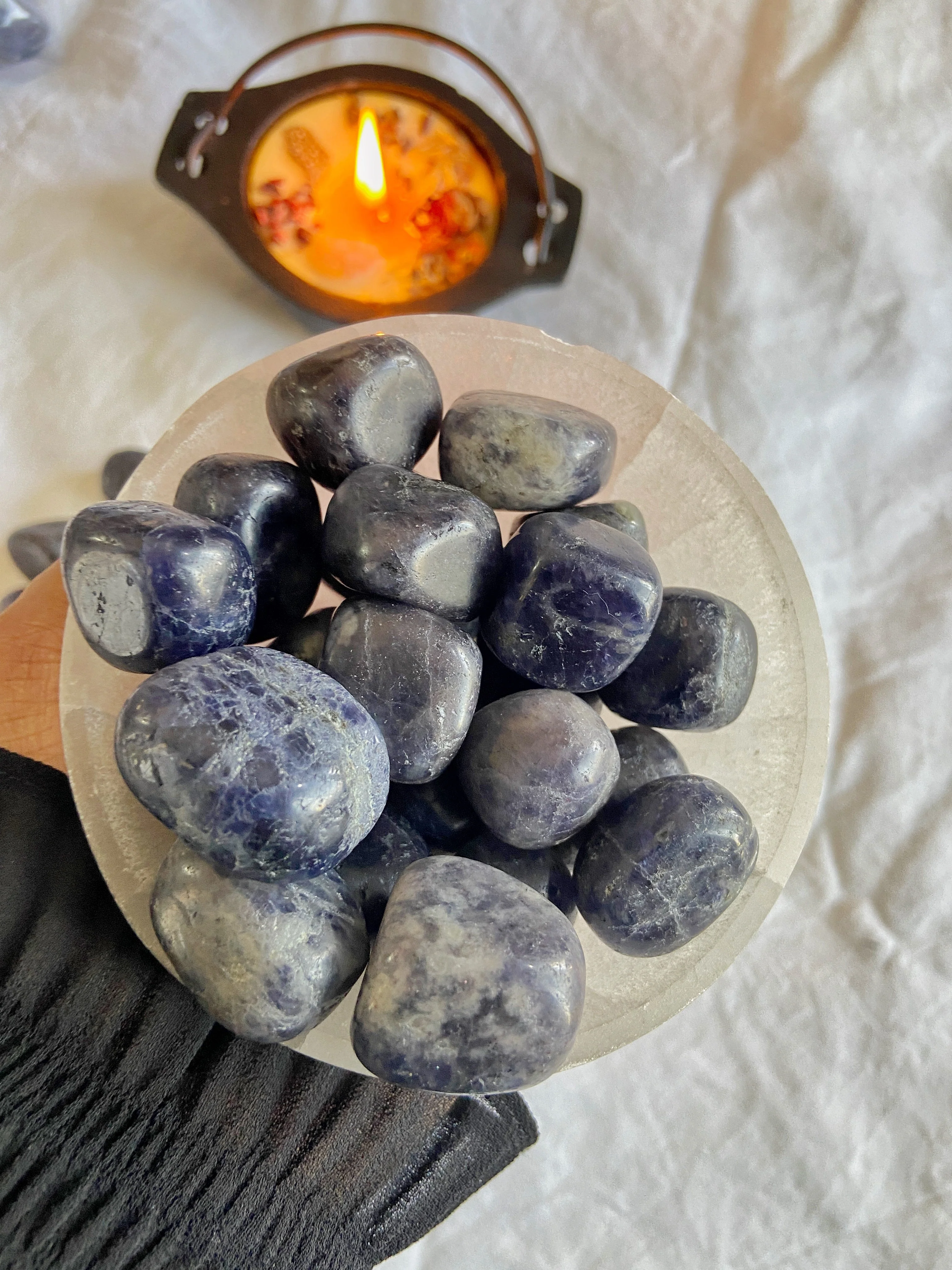 Iolite Tumble | A Vision Stone that activates third eye