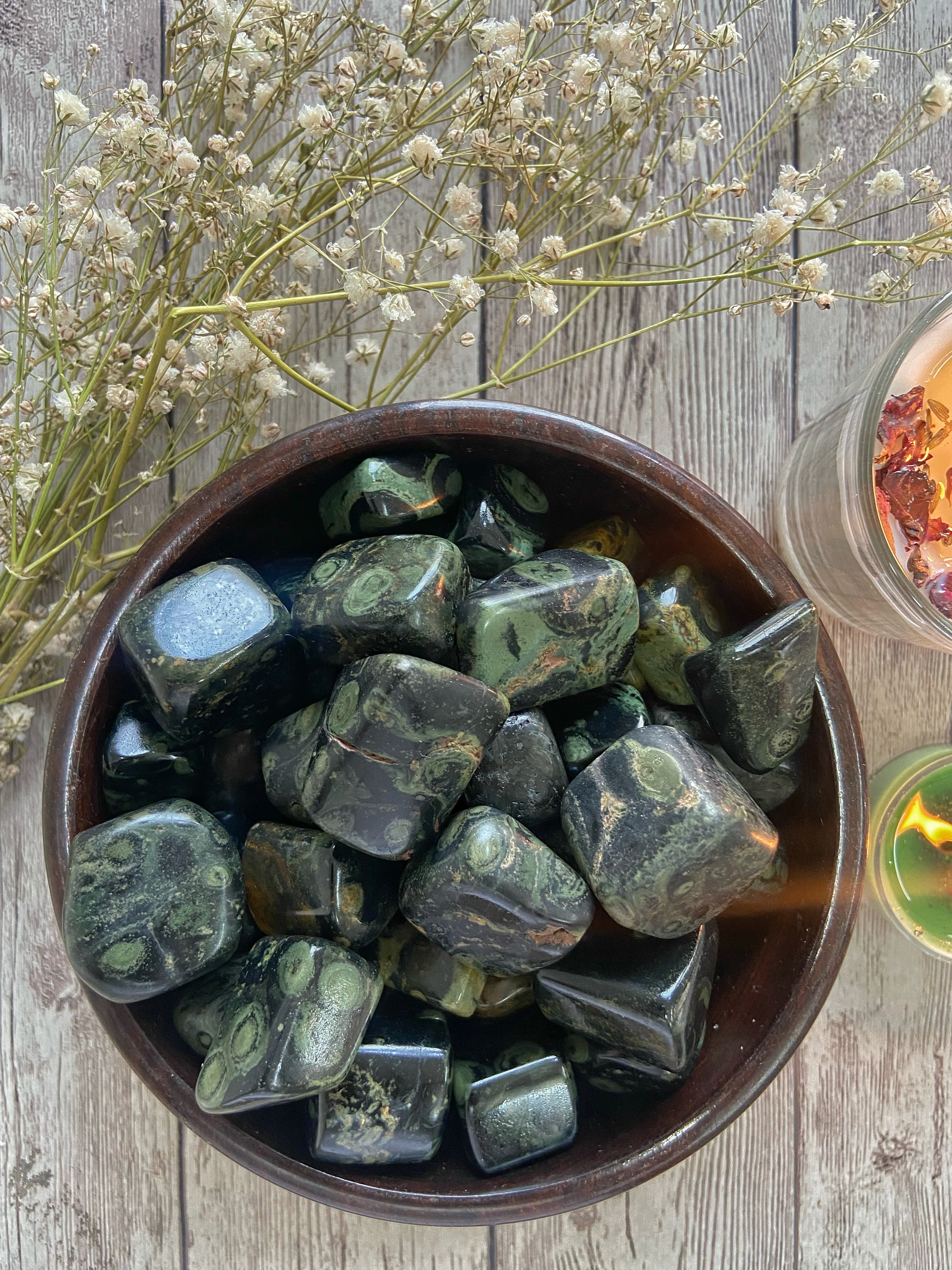 Kambaba Jasper Tumble | Increase Creativity & Protects