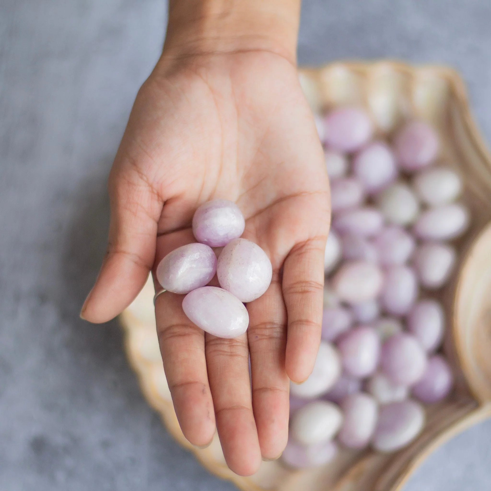 Kunzite Tumble Stone | Encourage Kindness