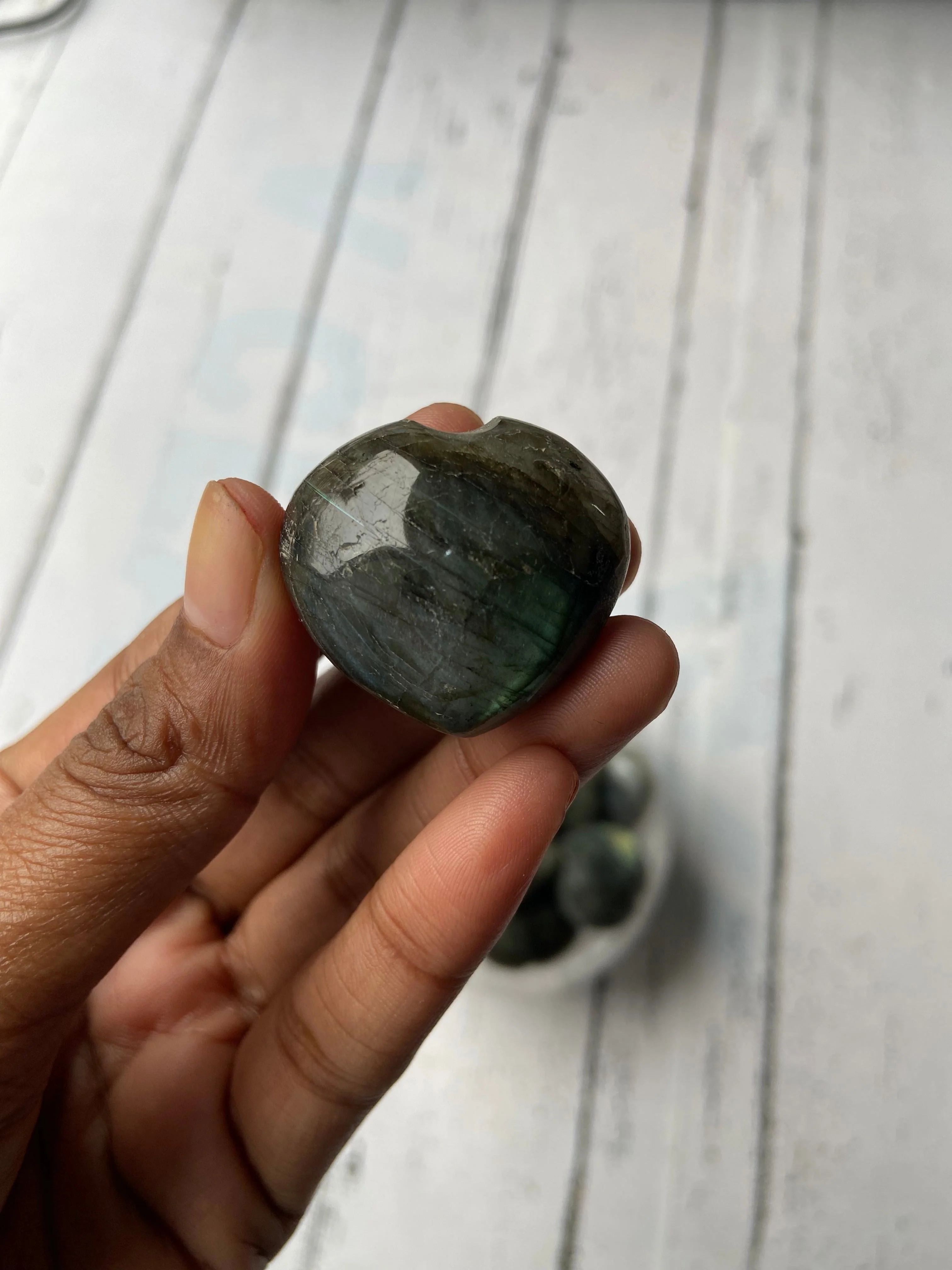 Labradorite Mini Heart | Promotes Spiritual Growth - Image 5