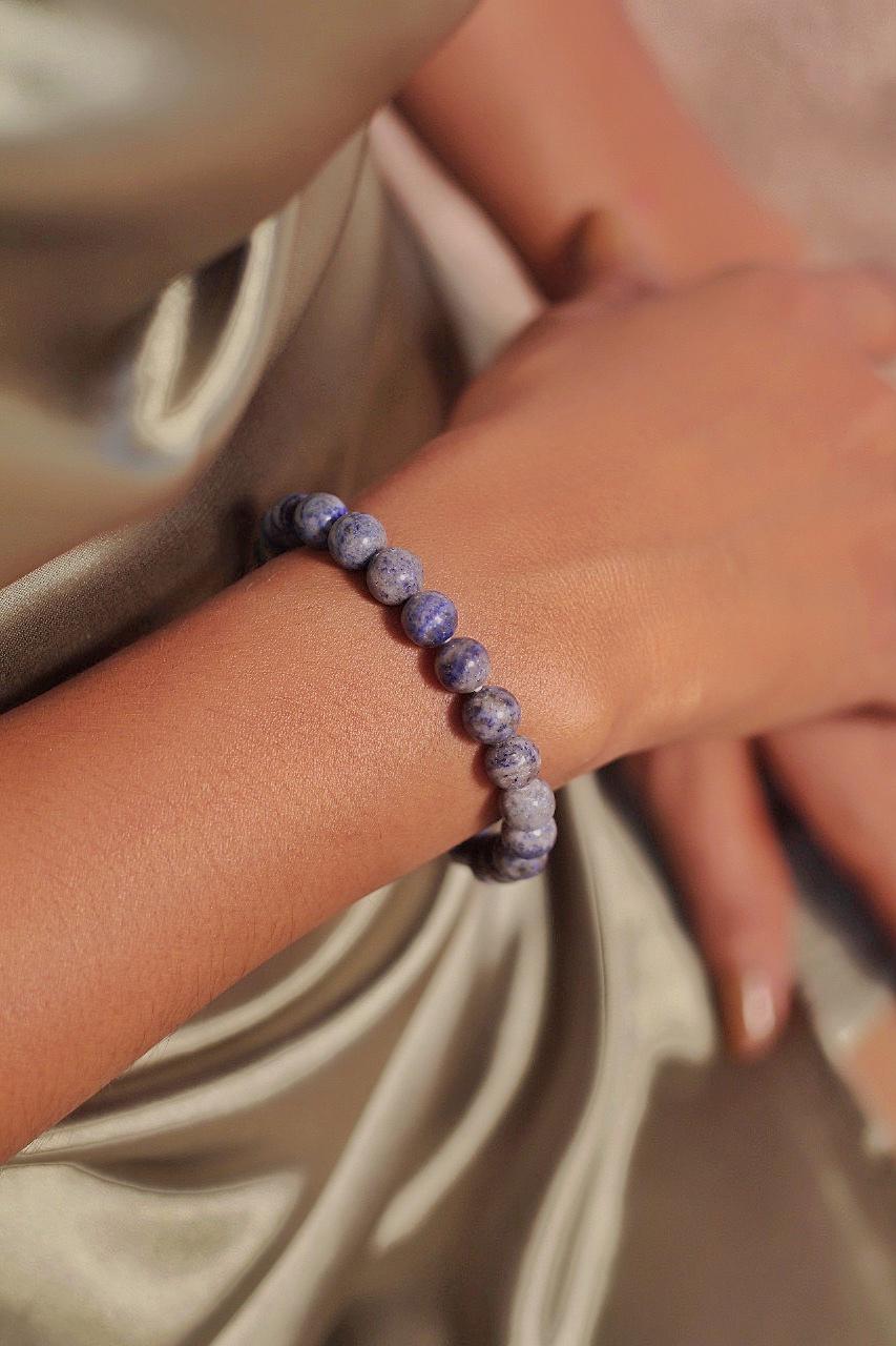 Lapis Lazuli Bracelet - 8mm | Expression & Communication - Image 3