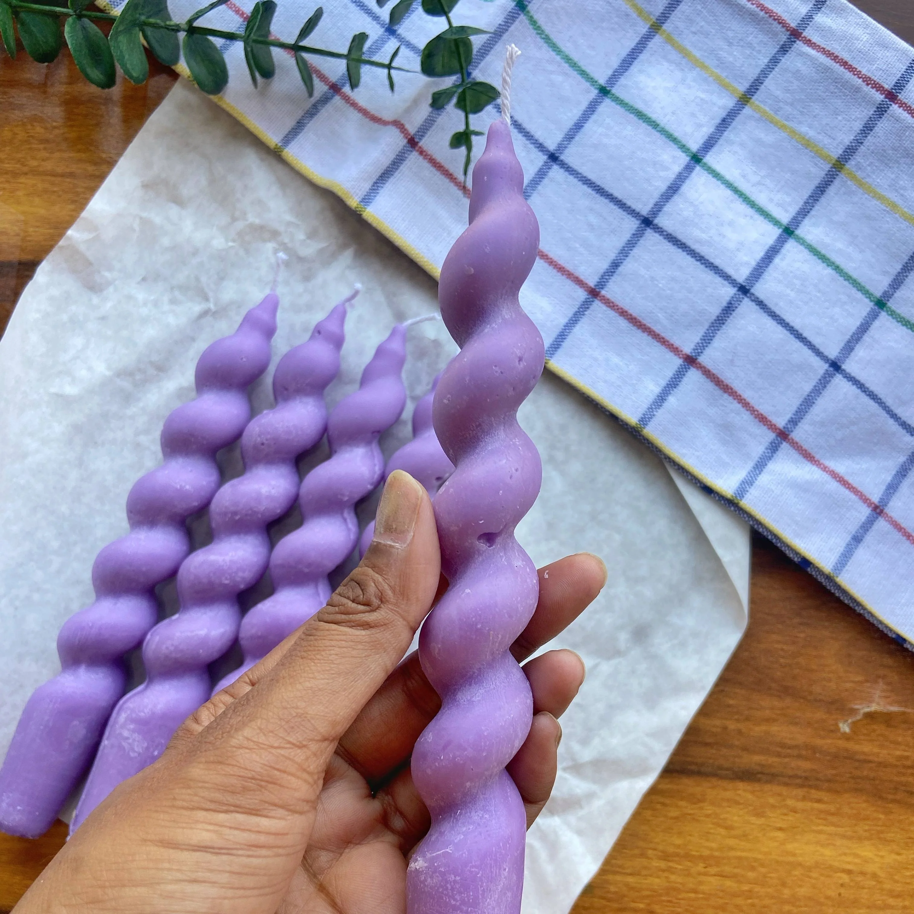 Lavender Spiral Soy Candle | Pack of 5 - Image 3