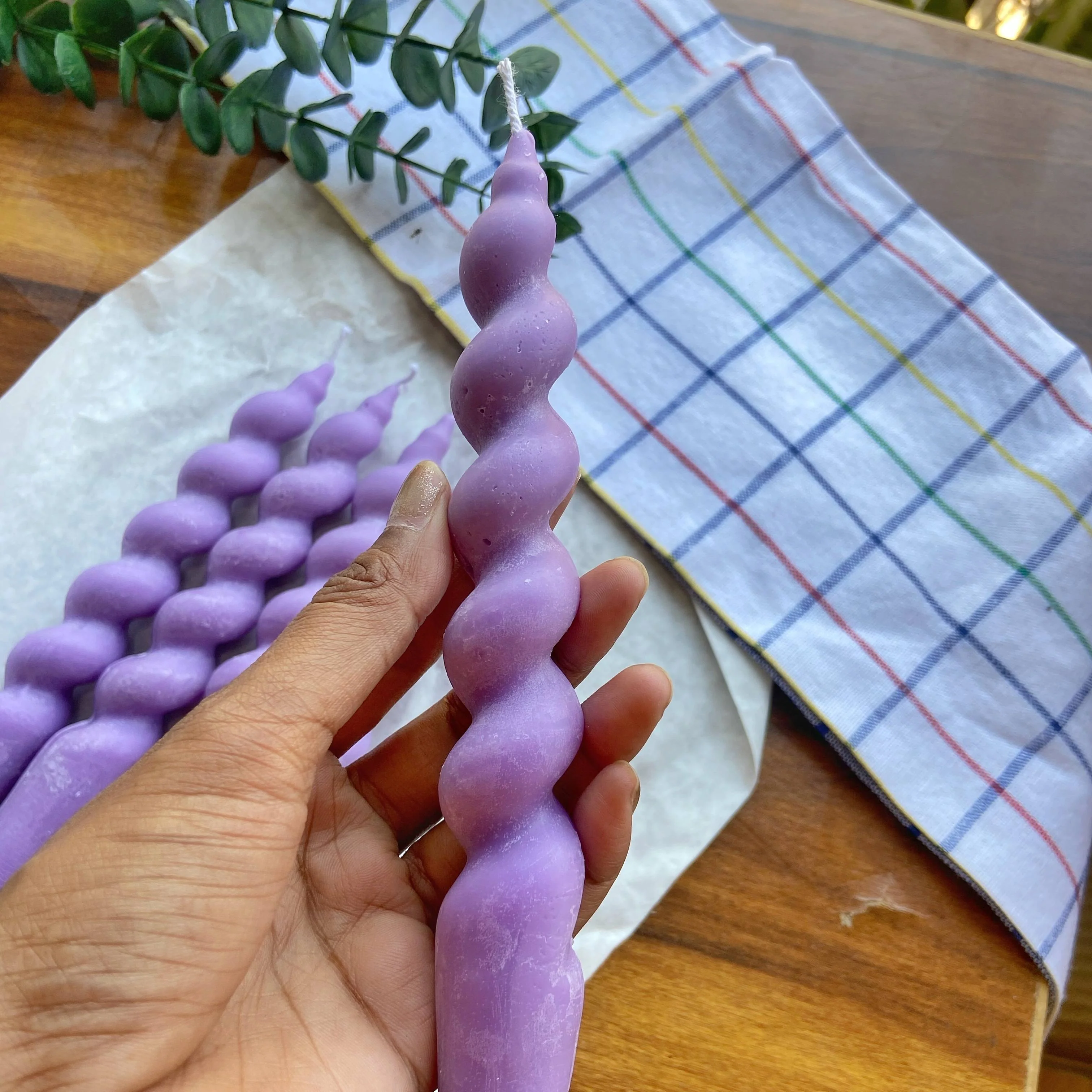 Lavender Spiral Soy Candle | Pack of 5 - Image 4