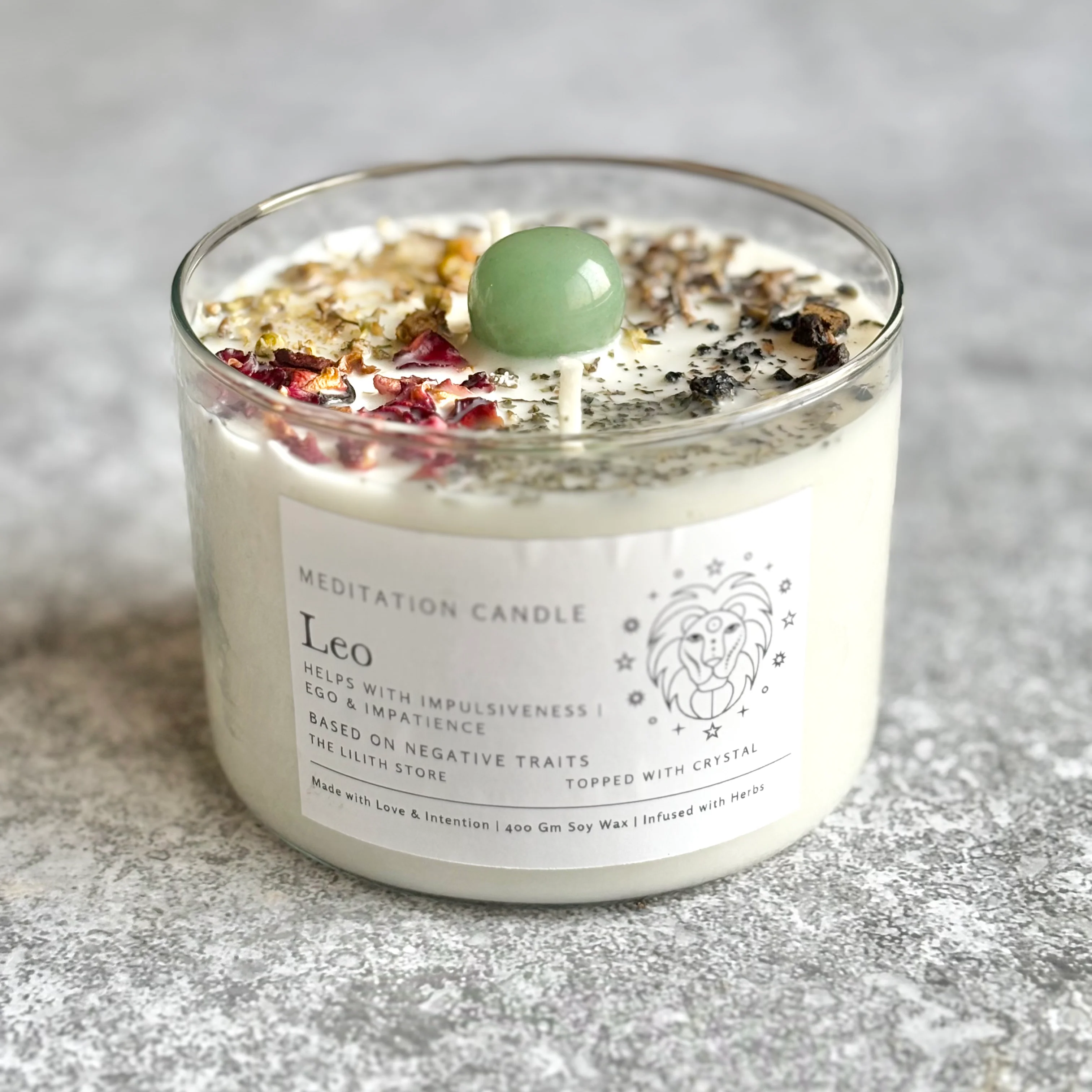 Leo Zodiac Soy Intention Candle | 400 Gm - Image 4