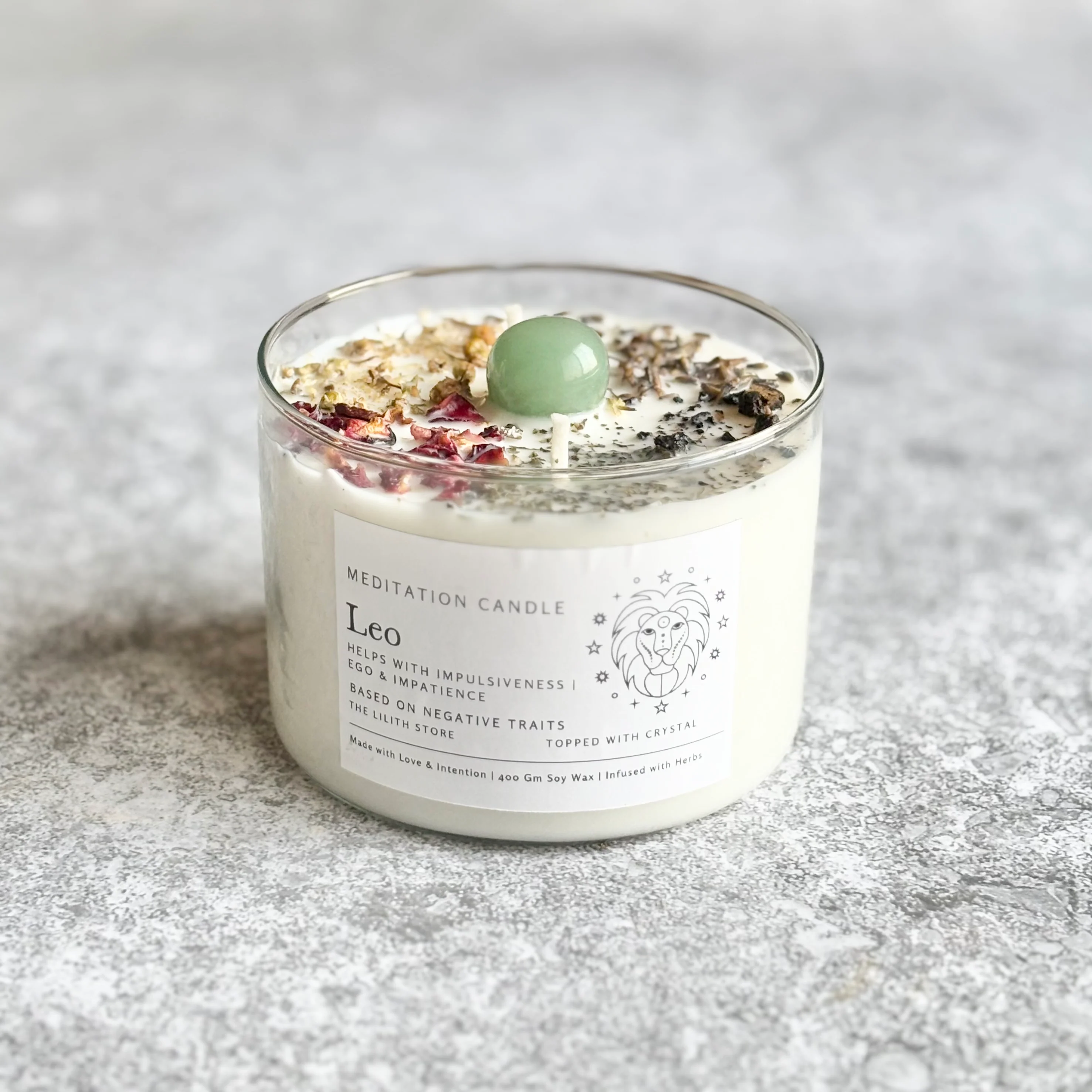 Leo Zodiac Soy Intention Candle | 400 Gm - Image 5