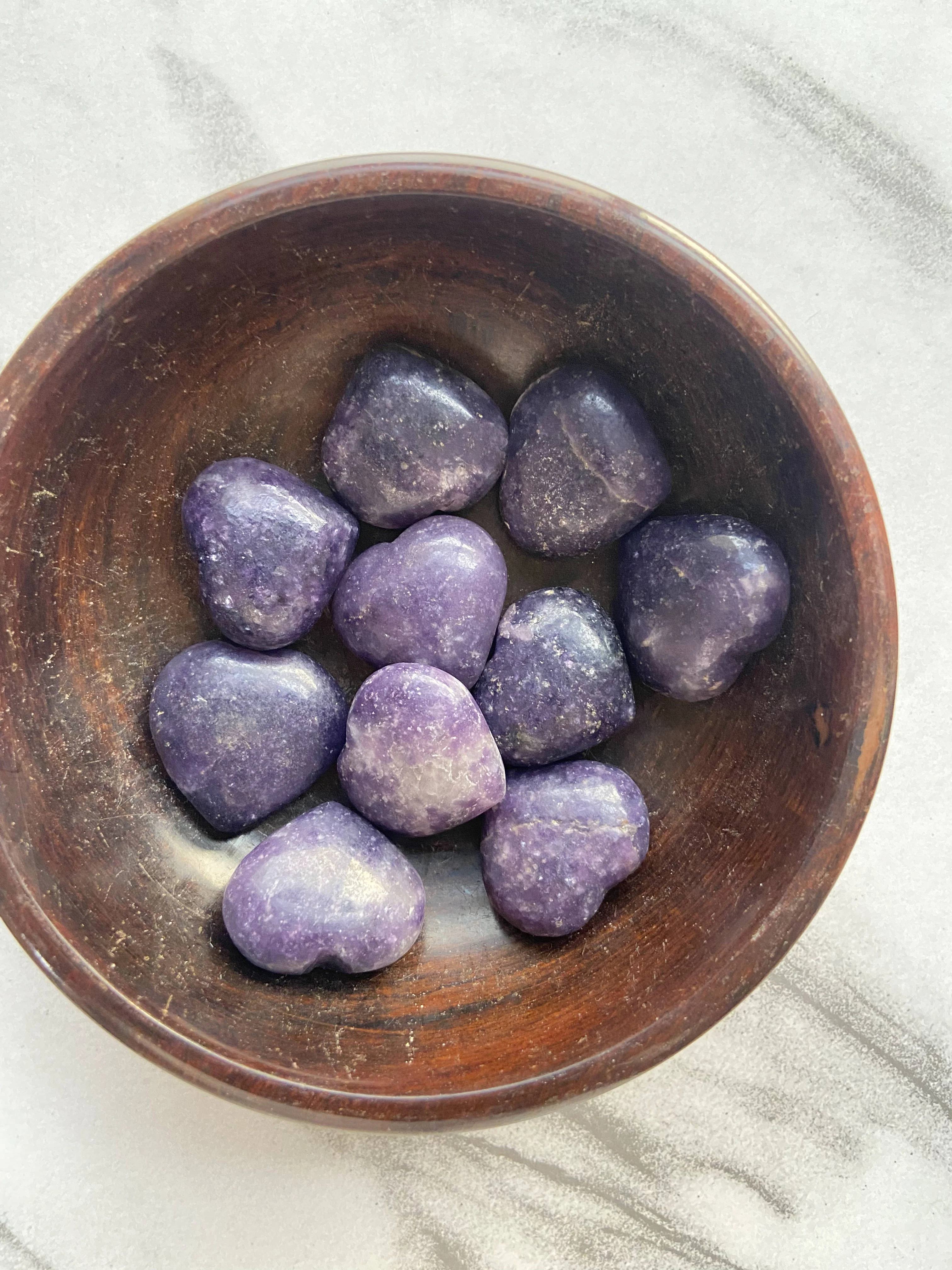 Lepidolite Mini Heart | Helps discover Personal Purpose & Success - Image 3