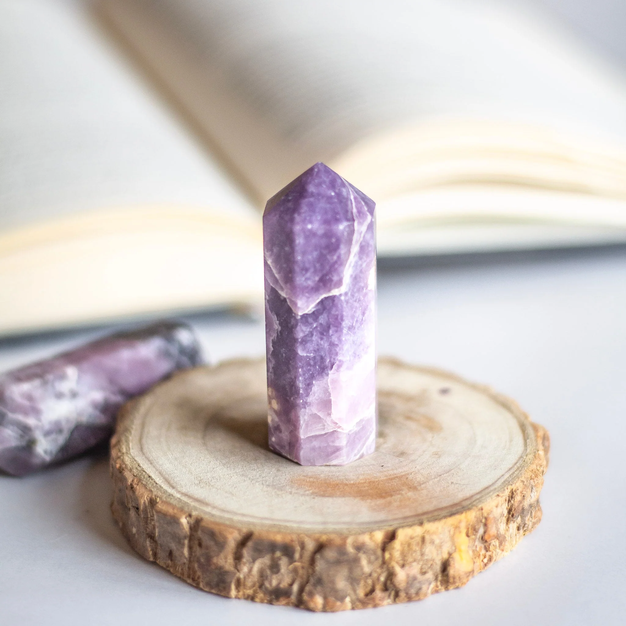 Lepidolite Mini Towers | Helps discover Personal Purpose & Success - Image 2