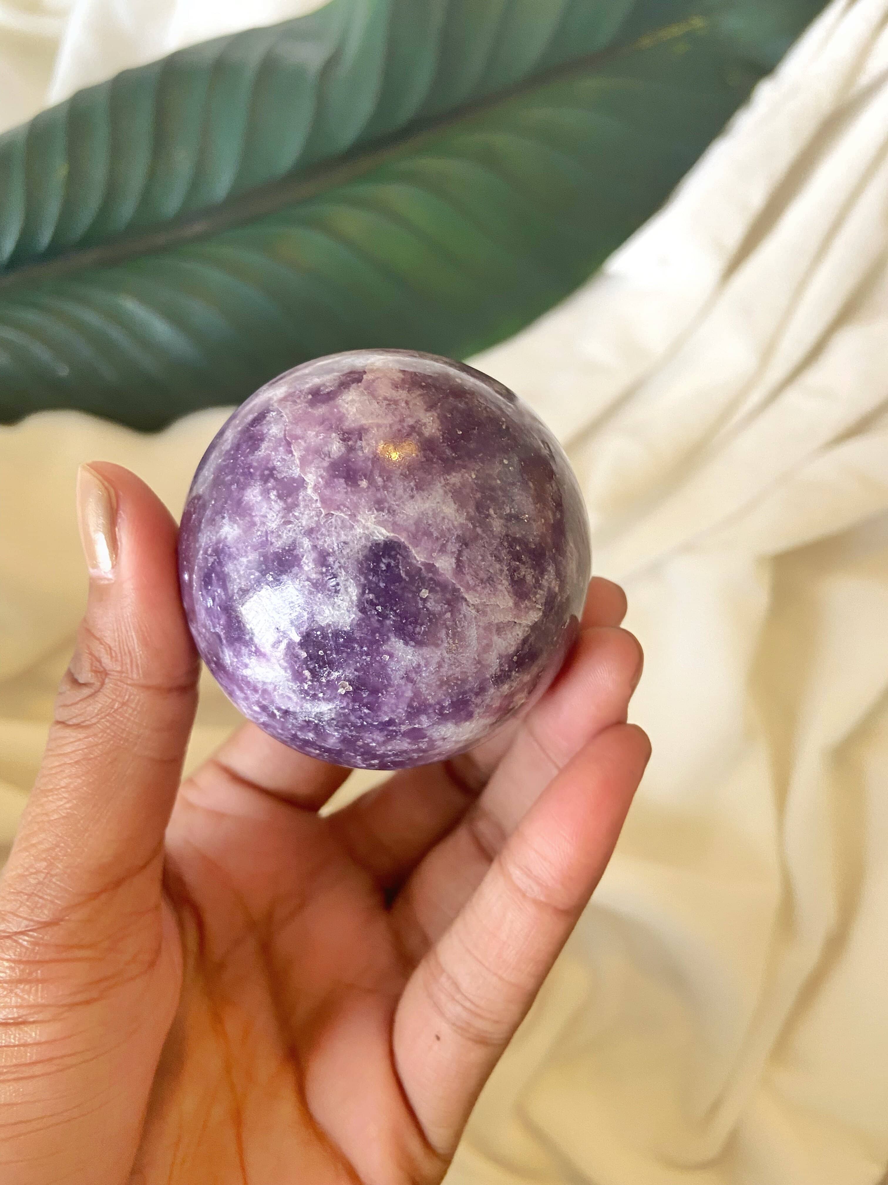 Lepidolite Spheres | Helps discover Personal Purpose & Success - Image 3