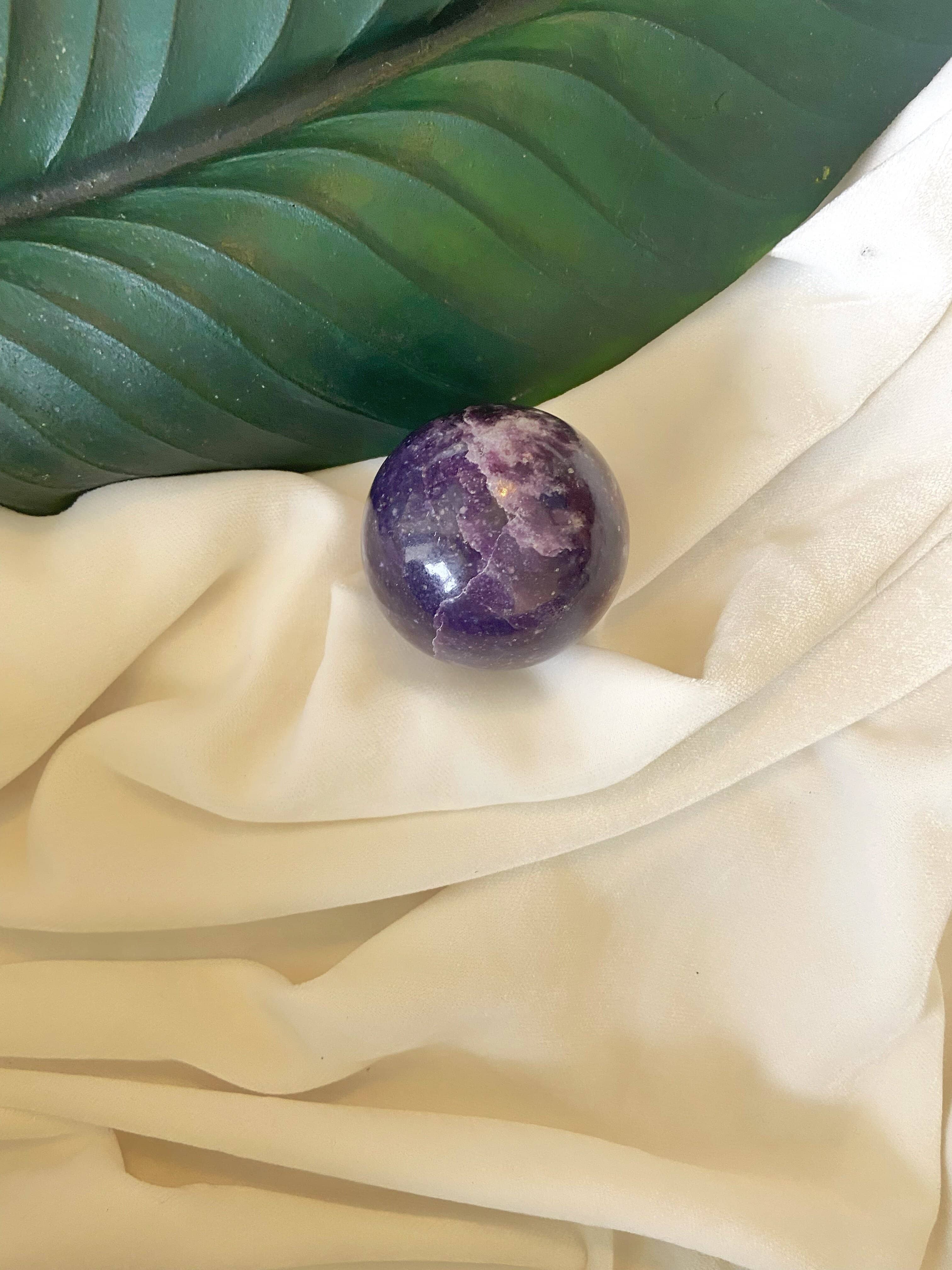 Lepidolite Spheres | Helps discover Personal Purpose & Success - Image 5