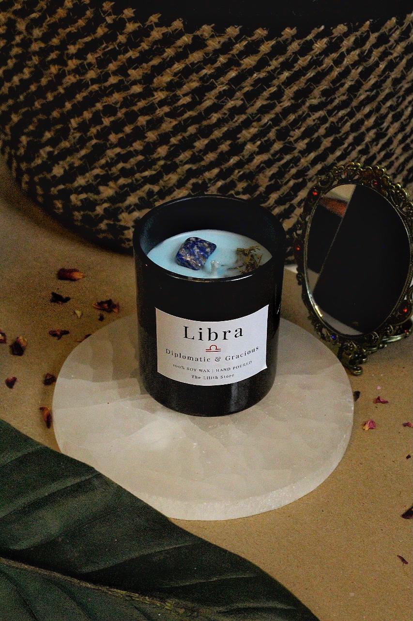 Libra Zodiac Scented Soy Candle - 170 Gm - Image 2