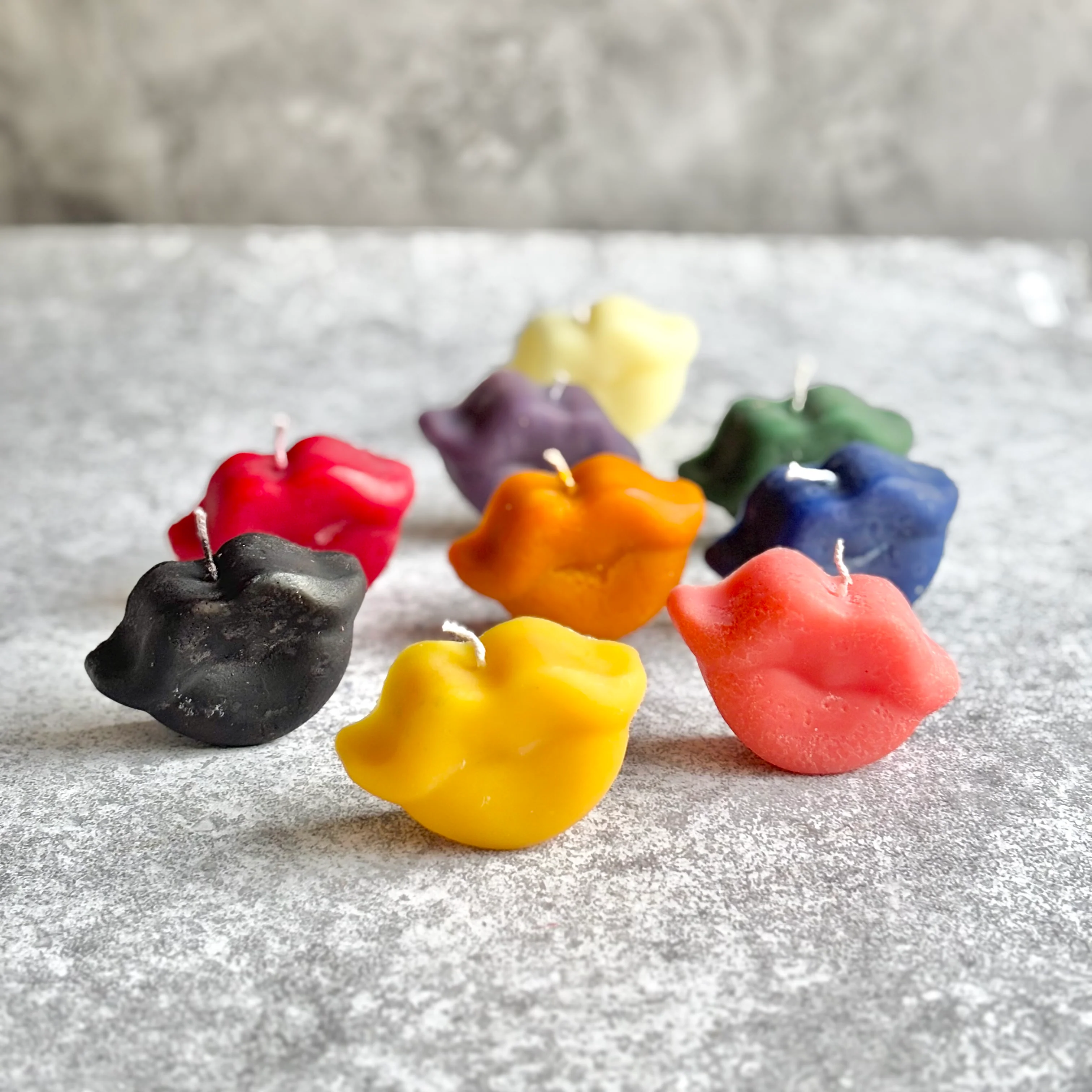 Lip Figurine Beeswax Candle | Colour Options Available - Image 3