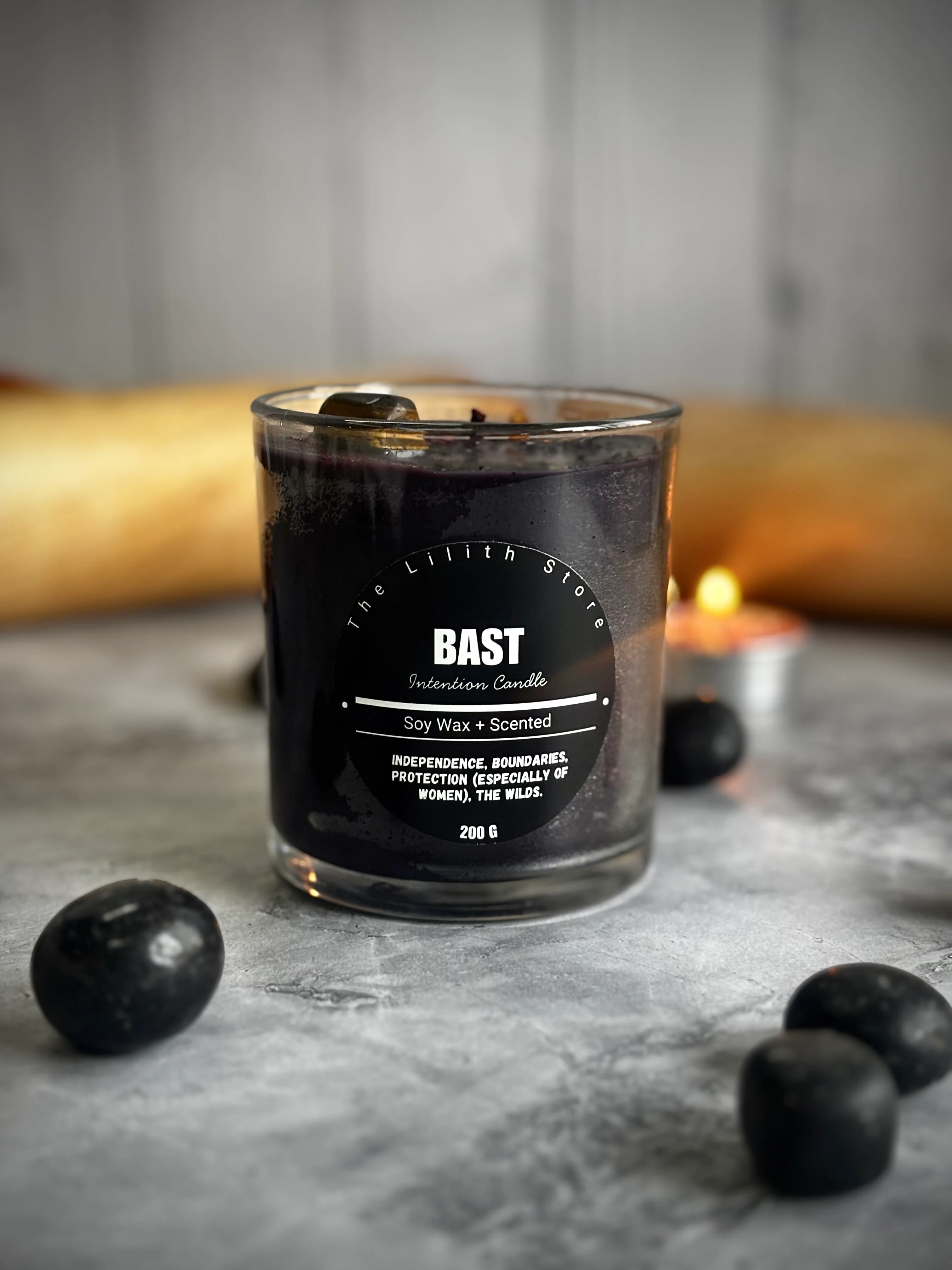 Bast Altar Candle – 200 g Scented Soy Wax Jar Candle for Ritual & Devotion - Image 4