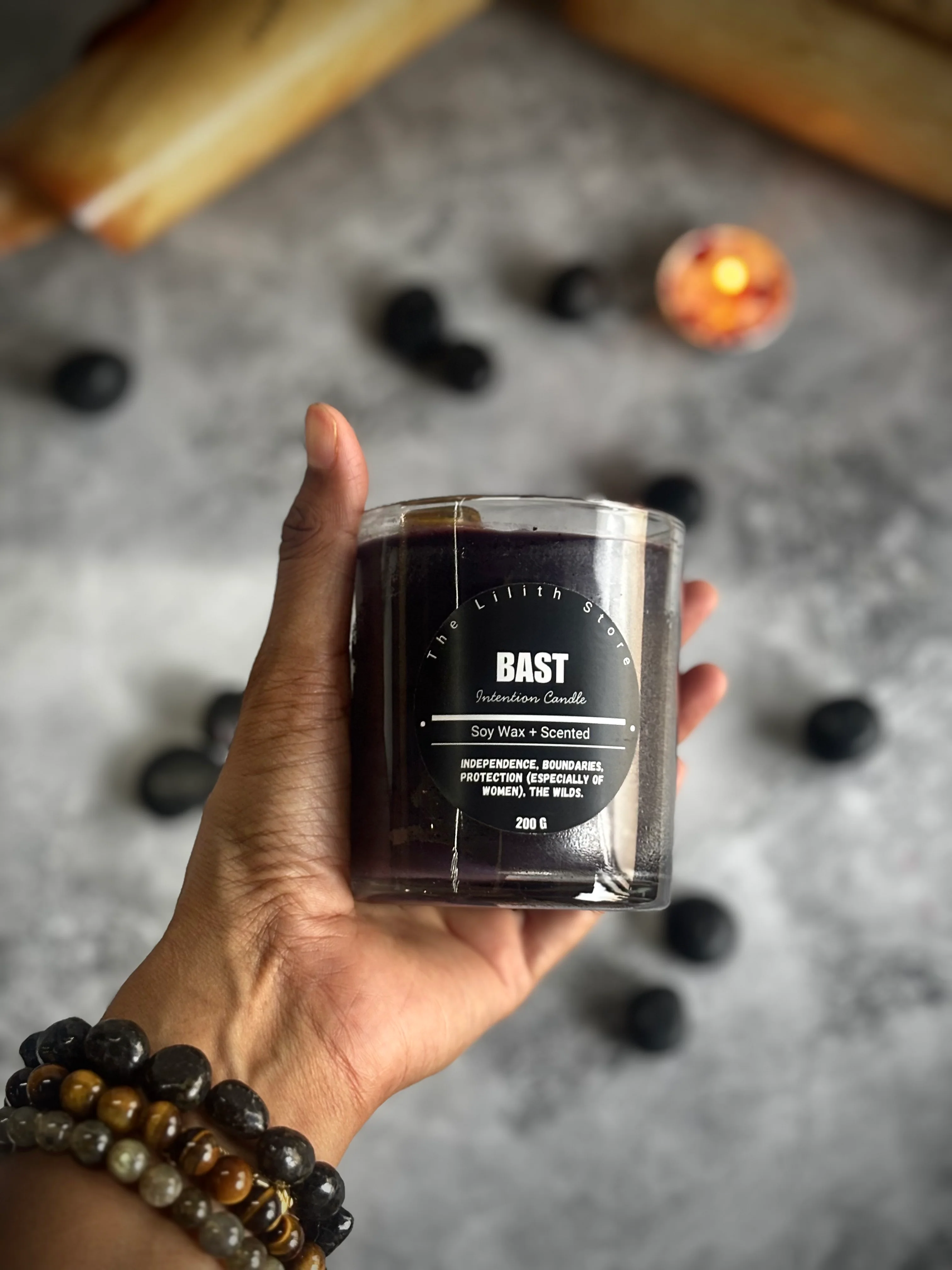 Bast Altar Candle – 200 g Scented Soy Wax Jar Candle for Ritual & Devotion - Image 7
