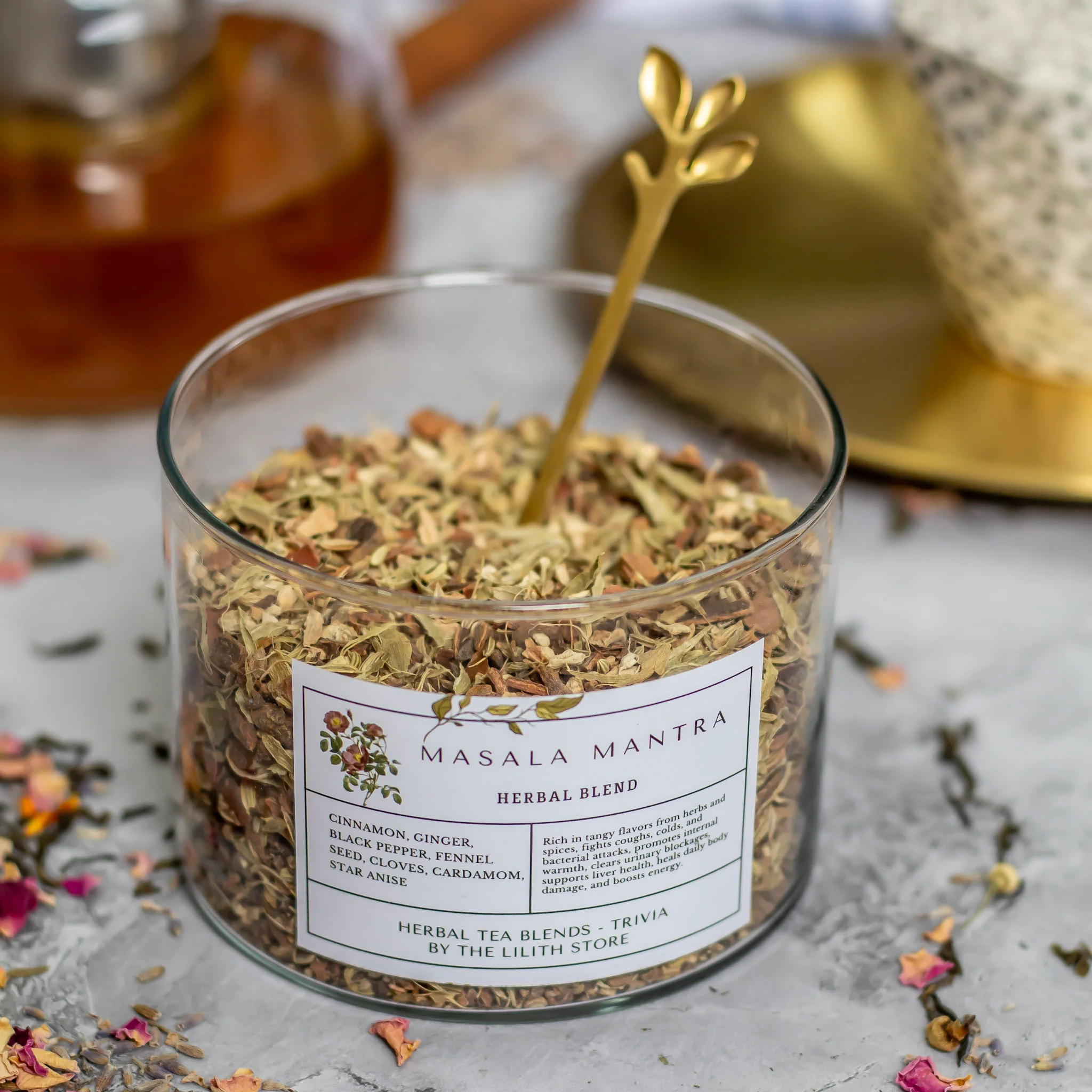 Masala Mantra Herbal Tea Blend - 100 Gm | Prosperity, Protection & Purification - Image 5