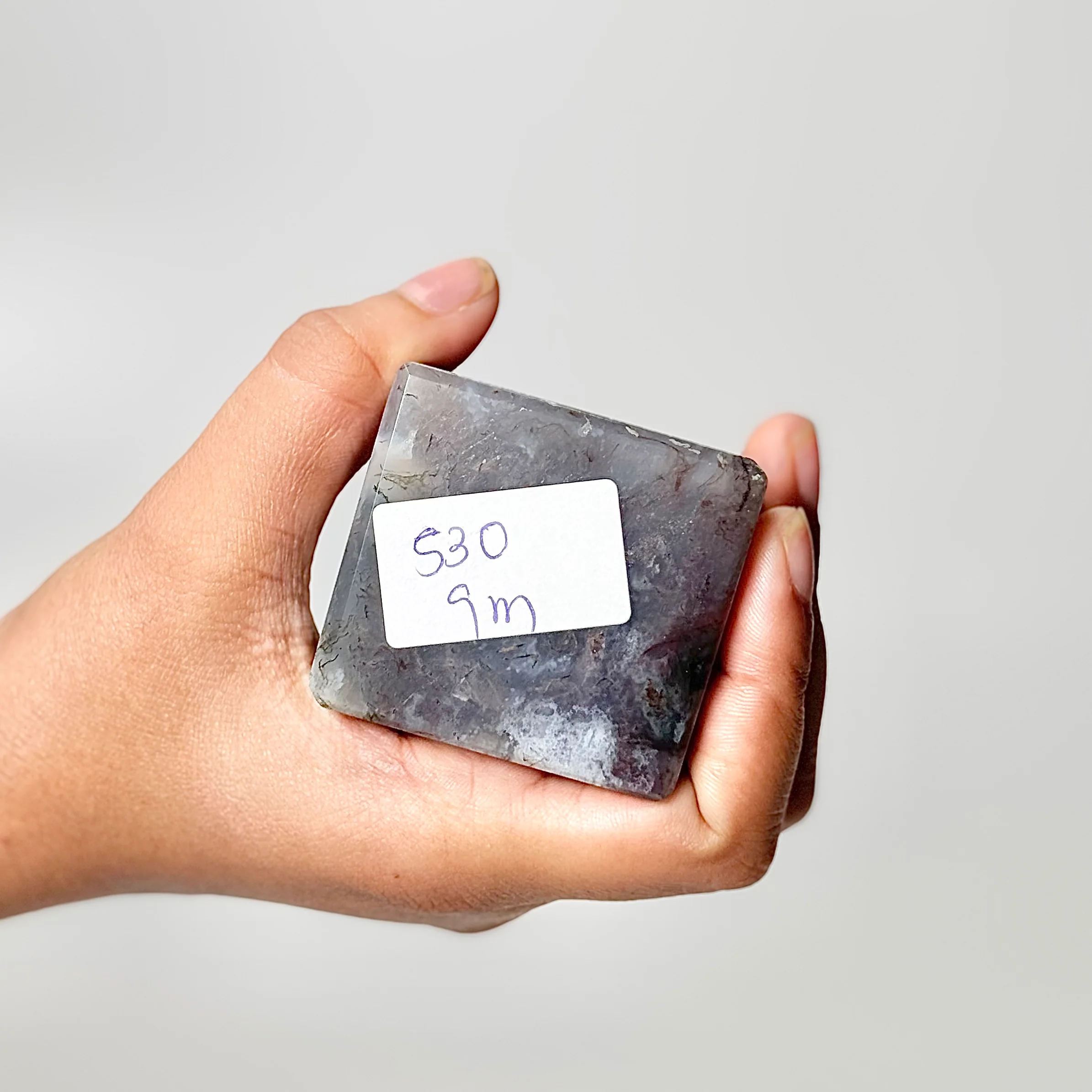 Four Facet Moss Agate Tower – 530g - Nature-Inspired Calm & Grounded Beauty - Image 2