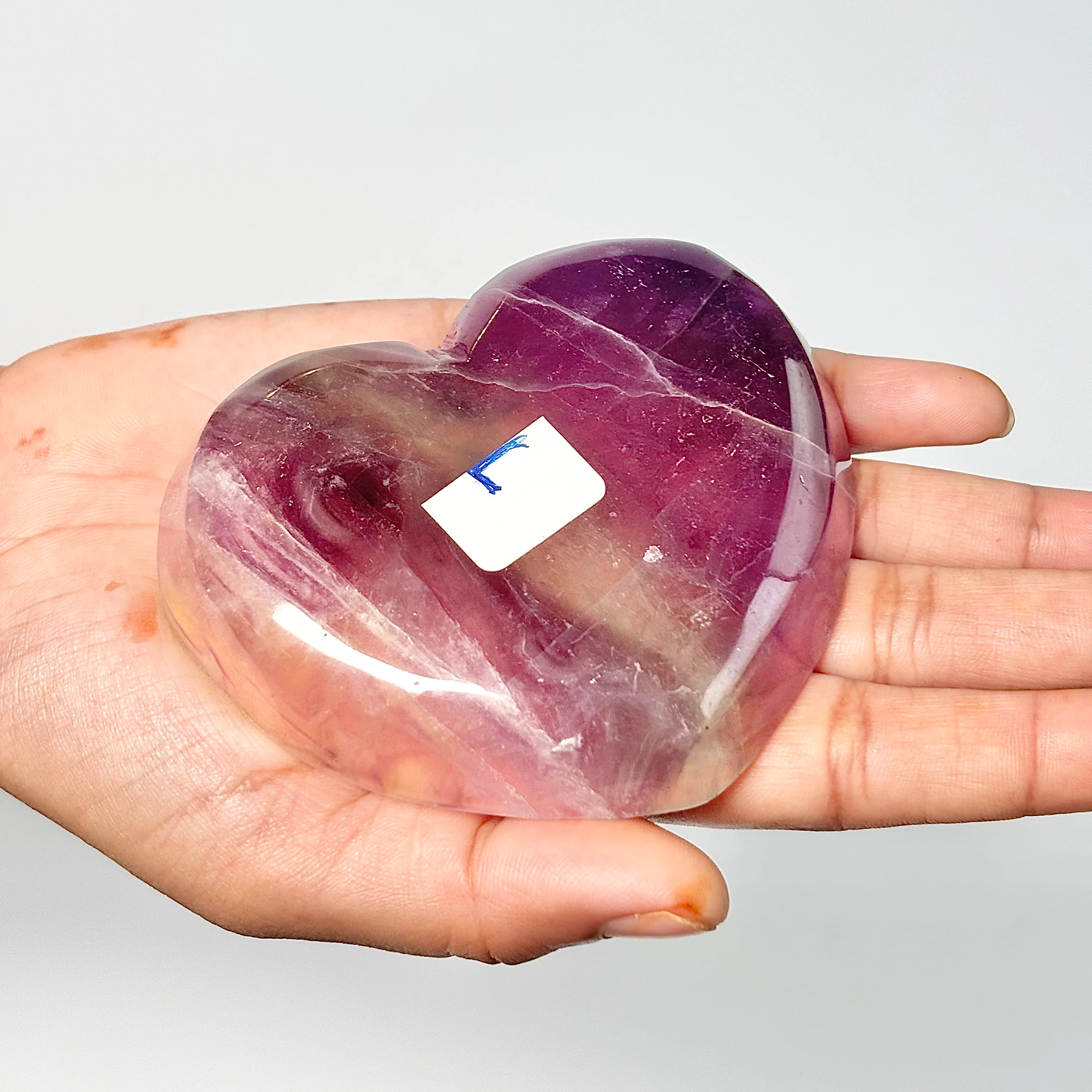 Multi Fluorite Heart-Shaped Bowl - Image 2