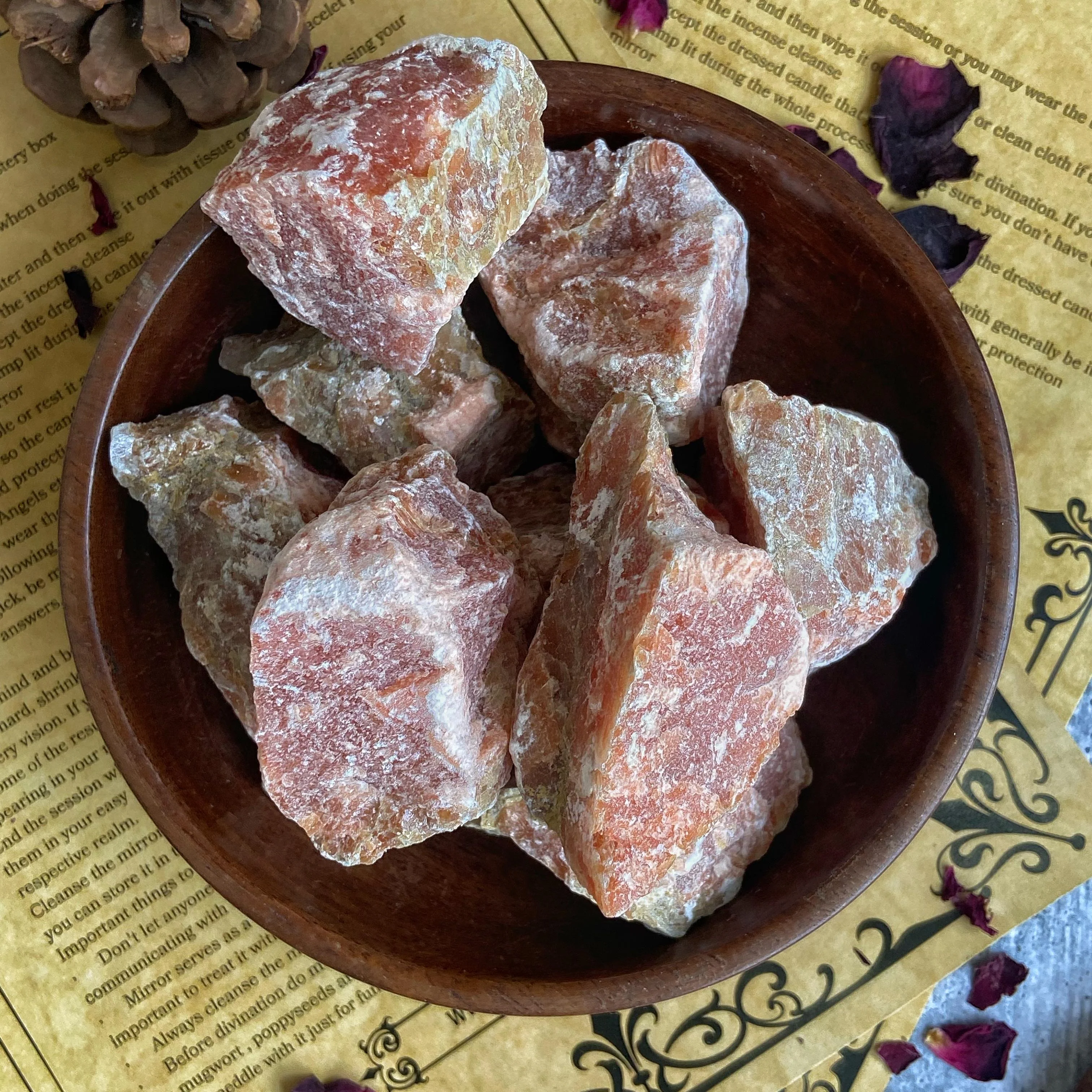 Orange Calcite Raw Stone Chunk | Clears Stagnant Energies & Promotes Spiritual Growth - Image 2