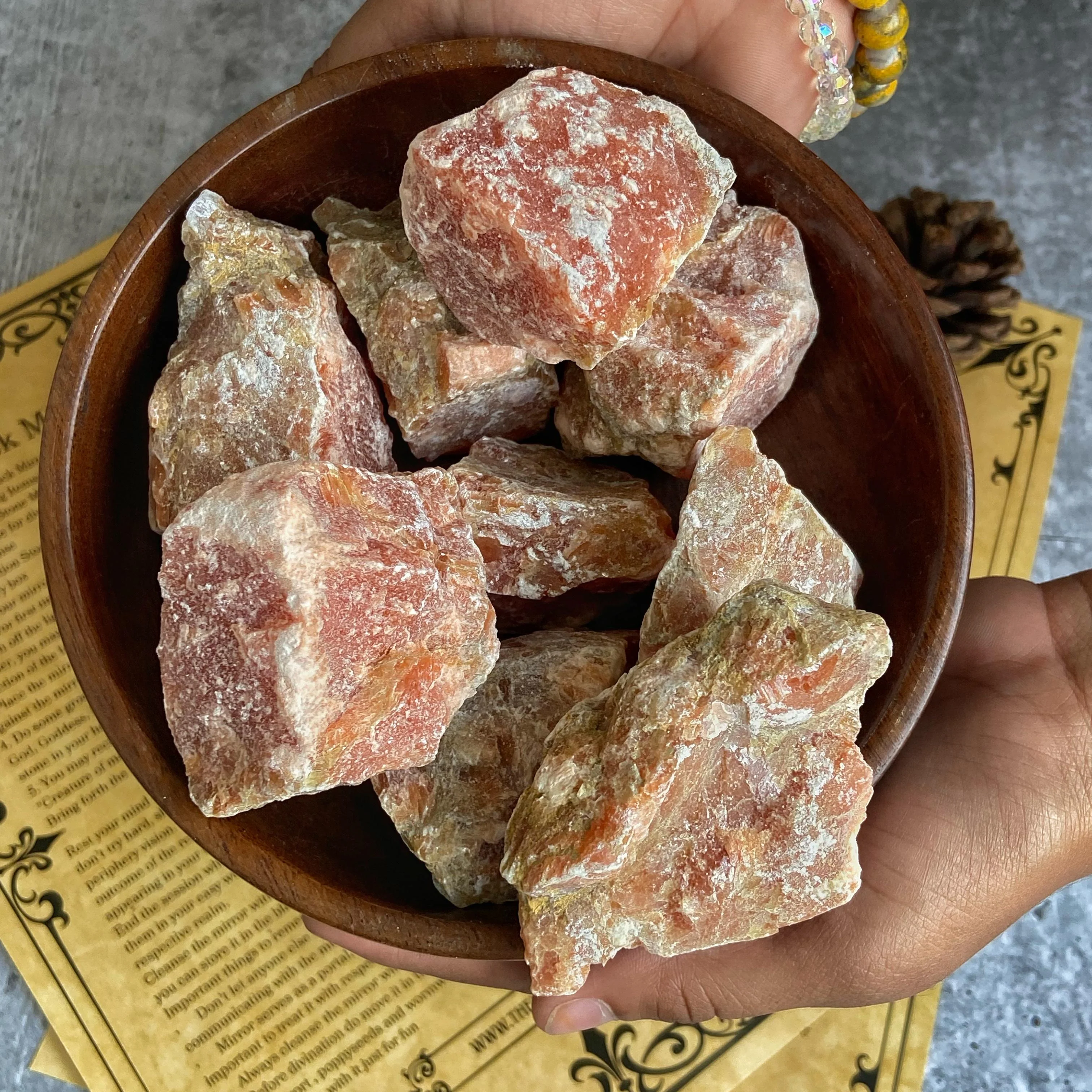 Orange Calcite Raw Stone Chunk | Clears Stagnant Energies & Promotes Spiritual Growth - Image 3