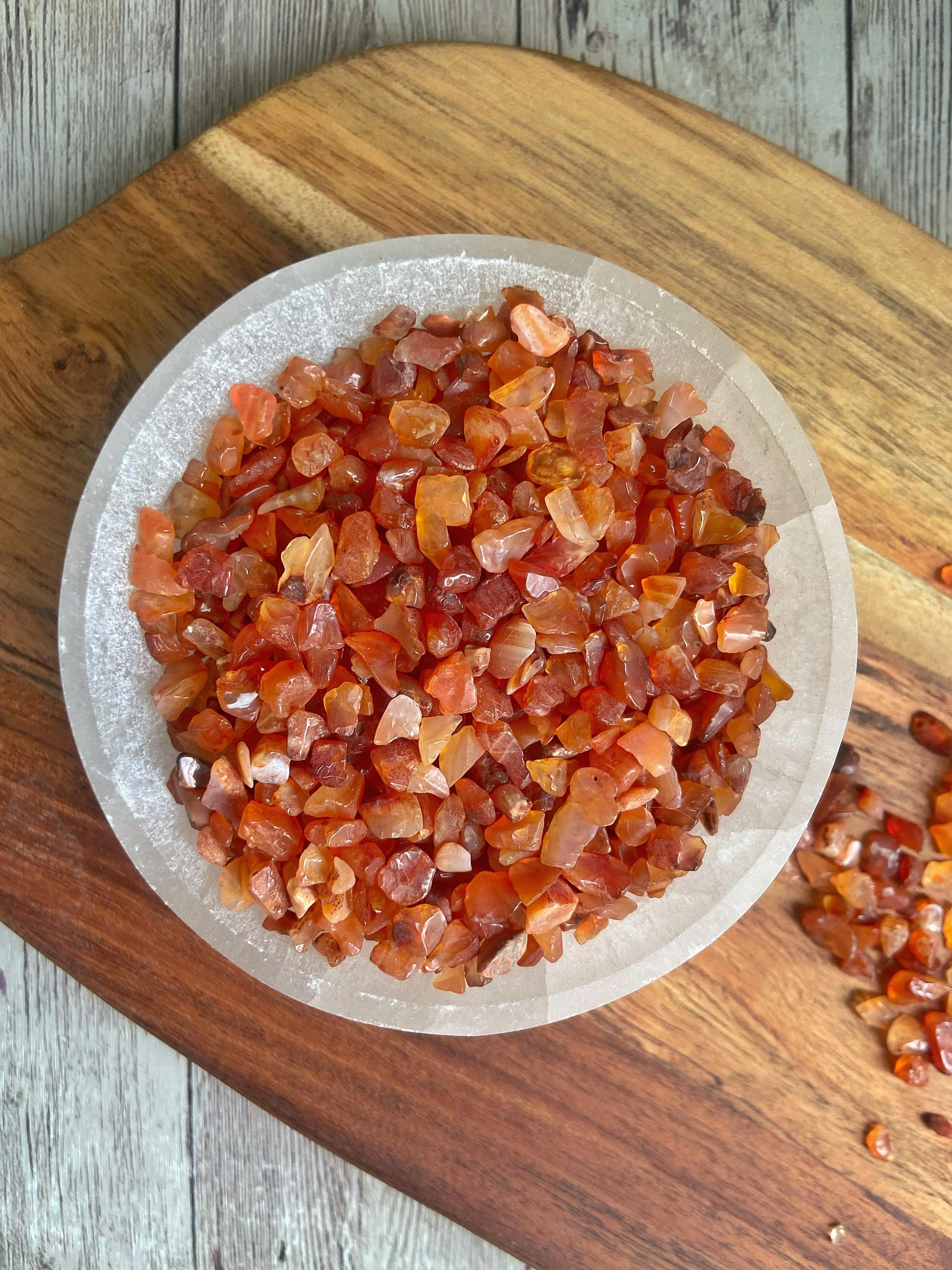Orange Carnelian Chips - 100 Gm | Stone of Creativity & Opportunity - Image 2