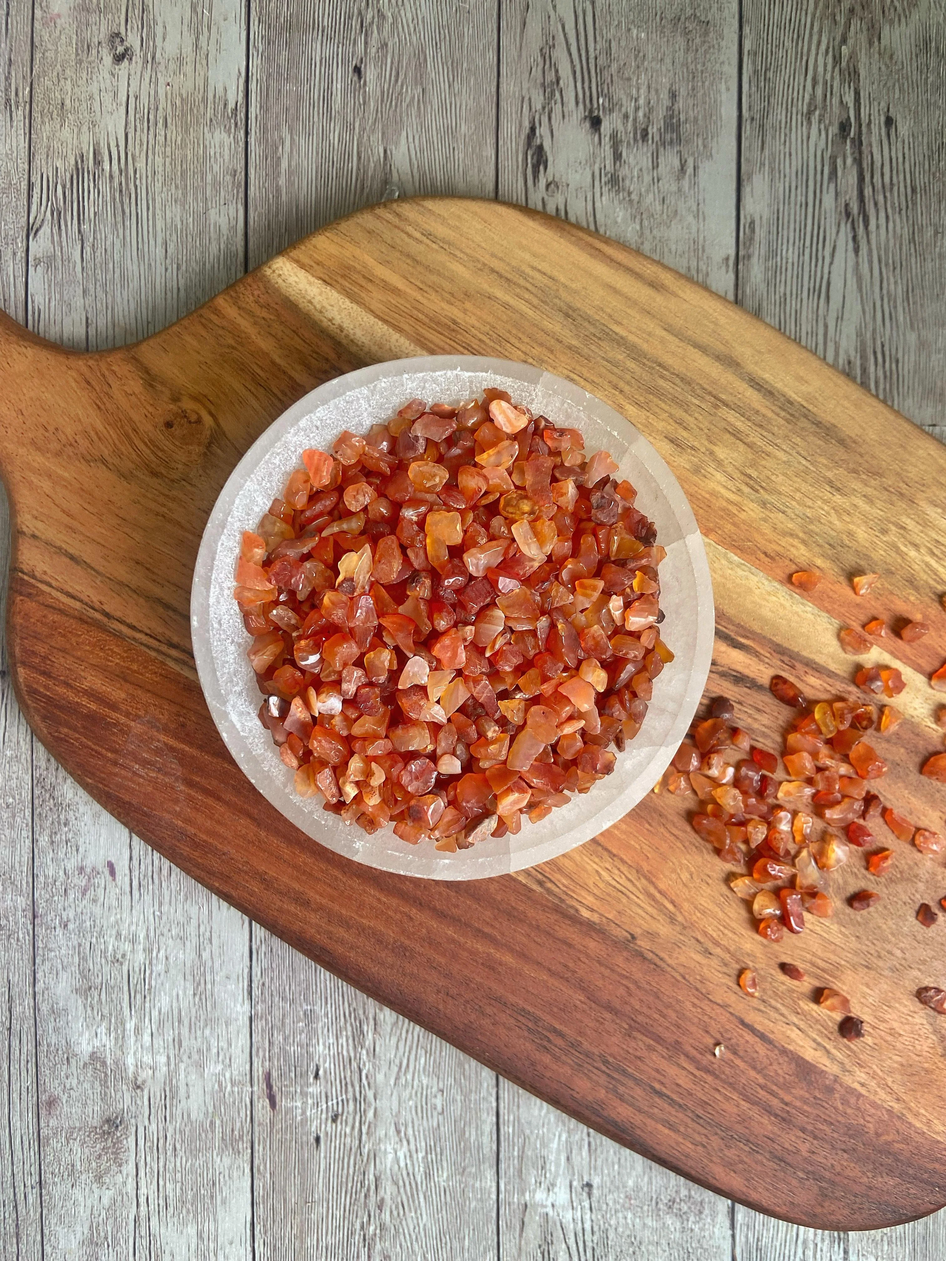 Orange Carnelian Chips - 100 Gm | Stone of Creativity & Opportunity - Image 3