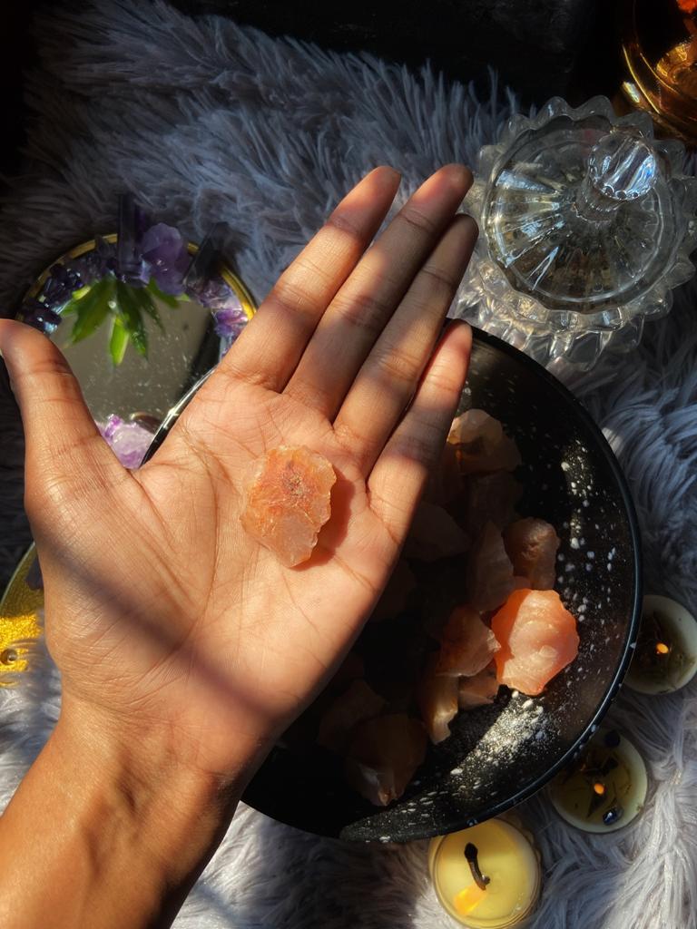 Orange Carnelian Raw Stone -Motivation & Creativity | Opportunities & Courage - Image 3