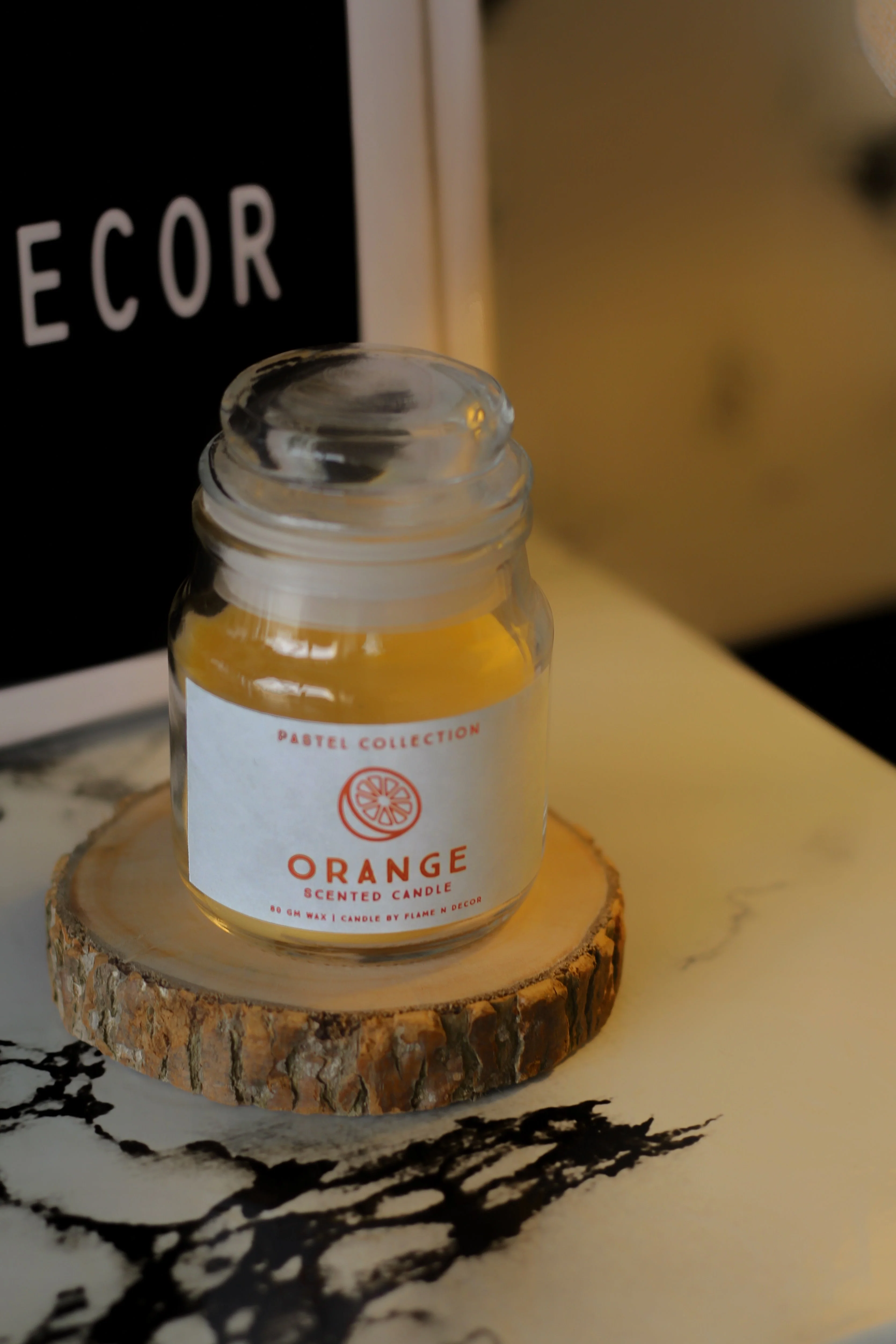 Orange Cookie Jar Candle set of 2 - Image 3