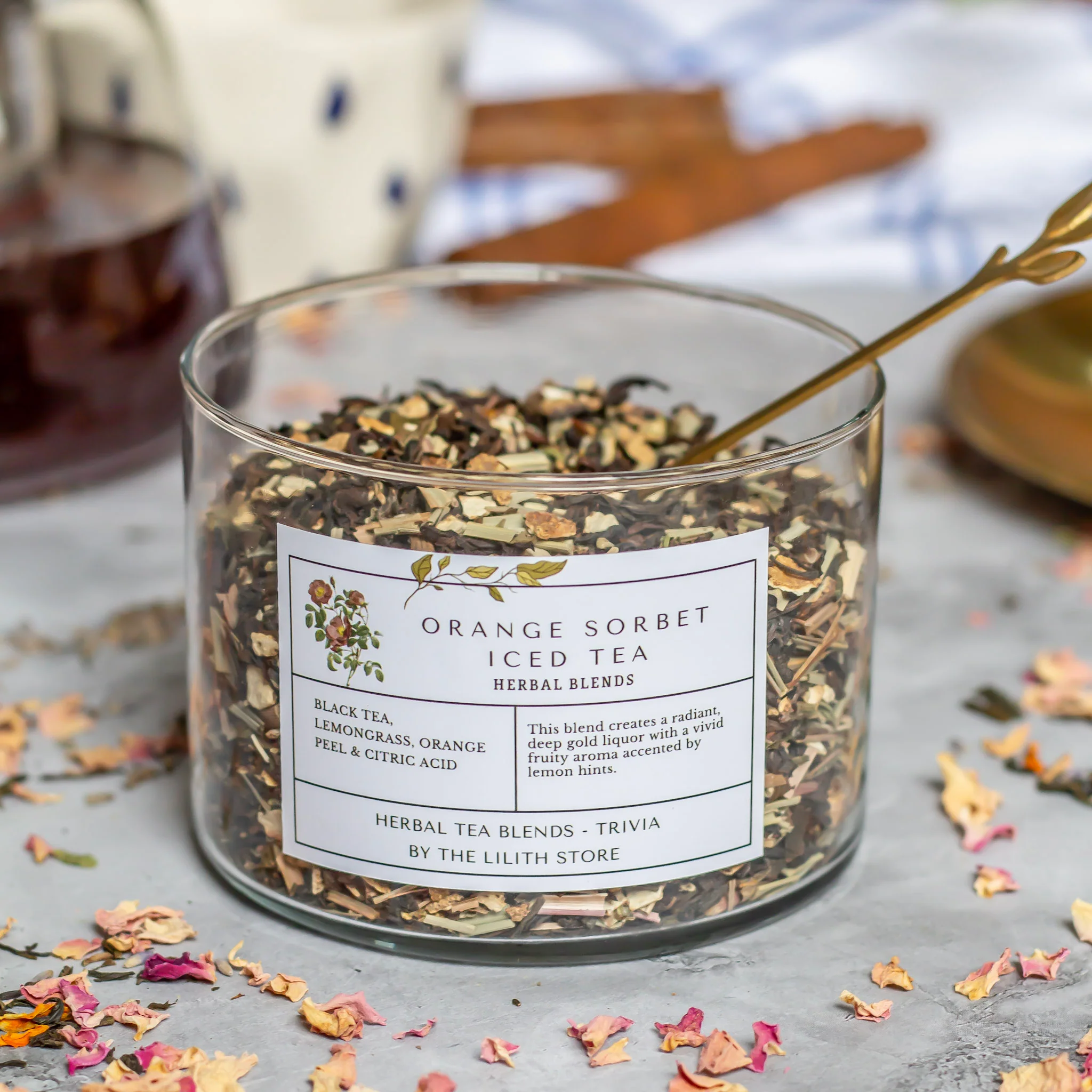 Orange Sorbet Iced Tea Herbal Blend - 100 Gm | Cleansing & Energizing - Image 3