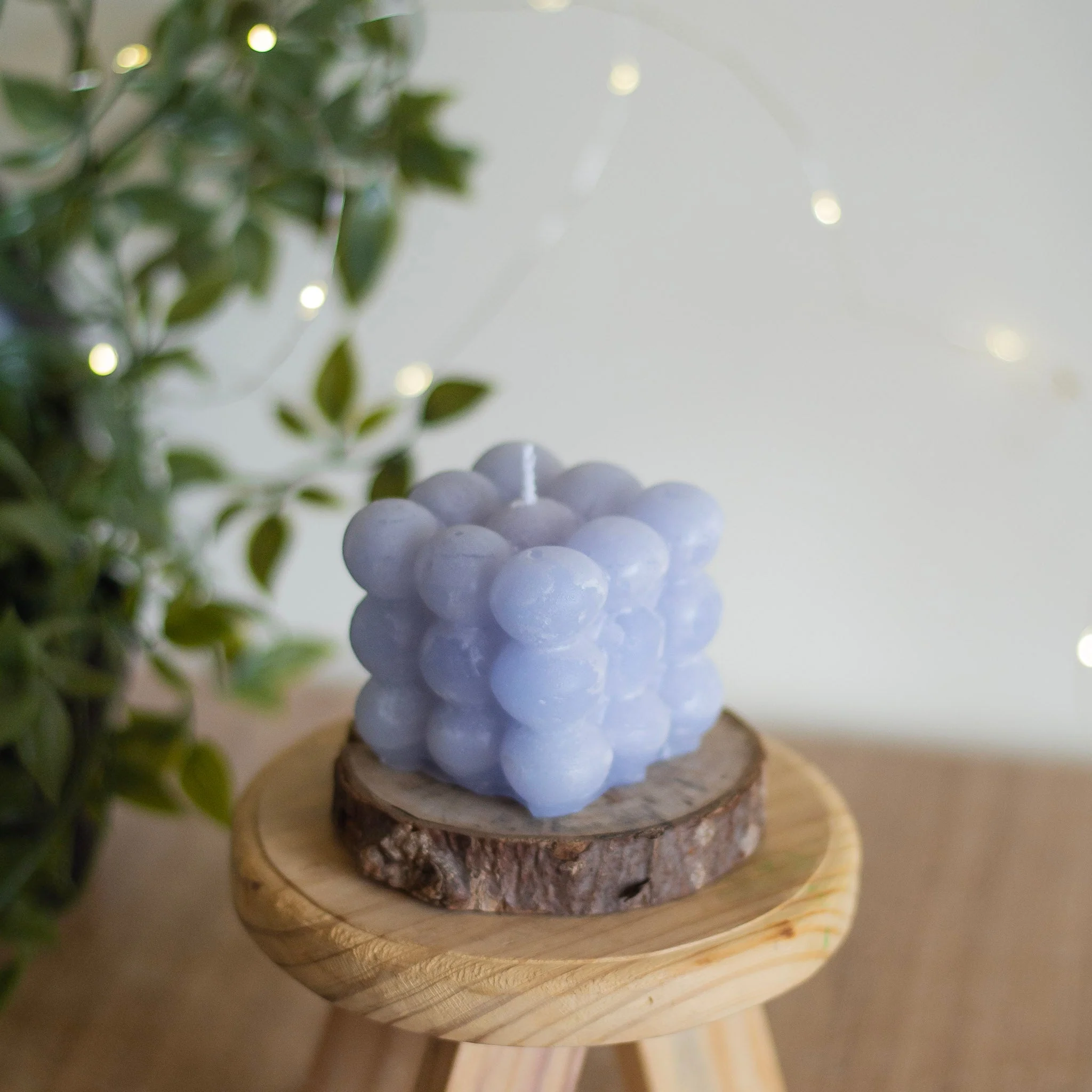 Pastel Blue Bubble Scented Candle | Pack of 3 - Image 2