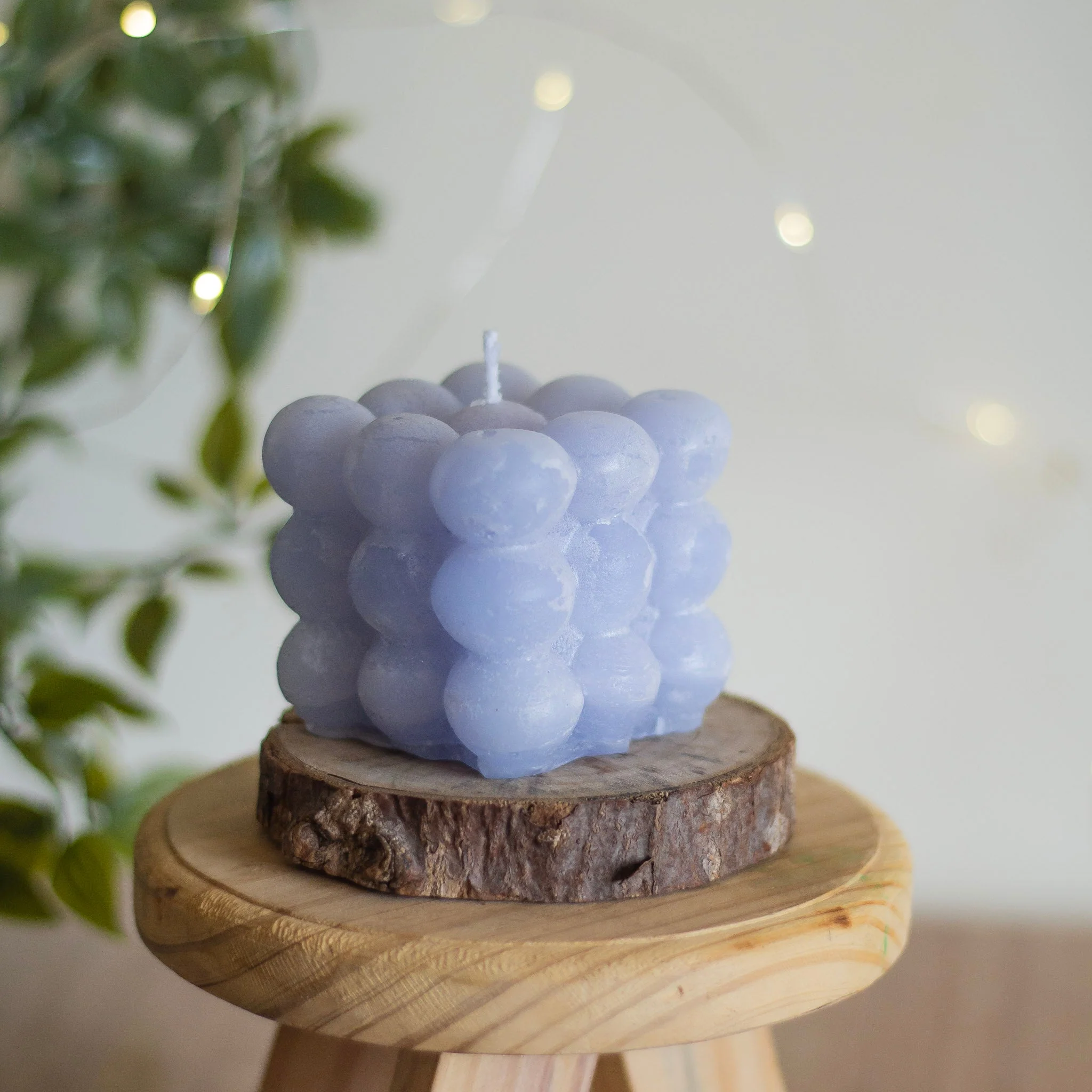 Pastel Blue Bubble Scented Candle | Pack of 3 - Image 3