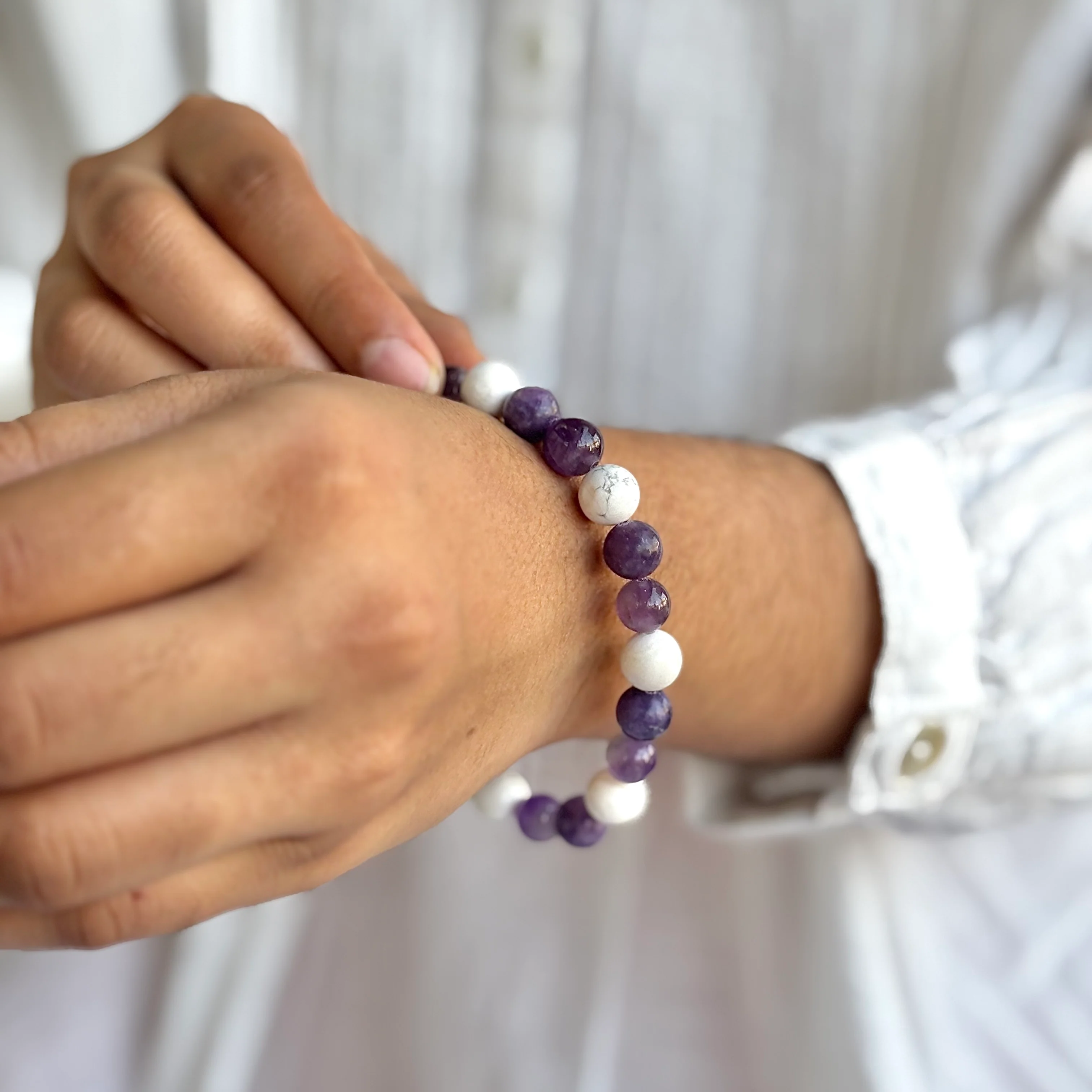Peaceful & Dream Divination - 8mm Bead Bracelet | Combination Bracelet Series - Image 3