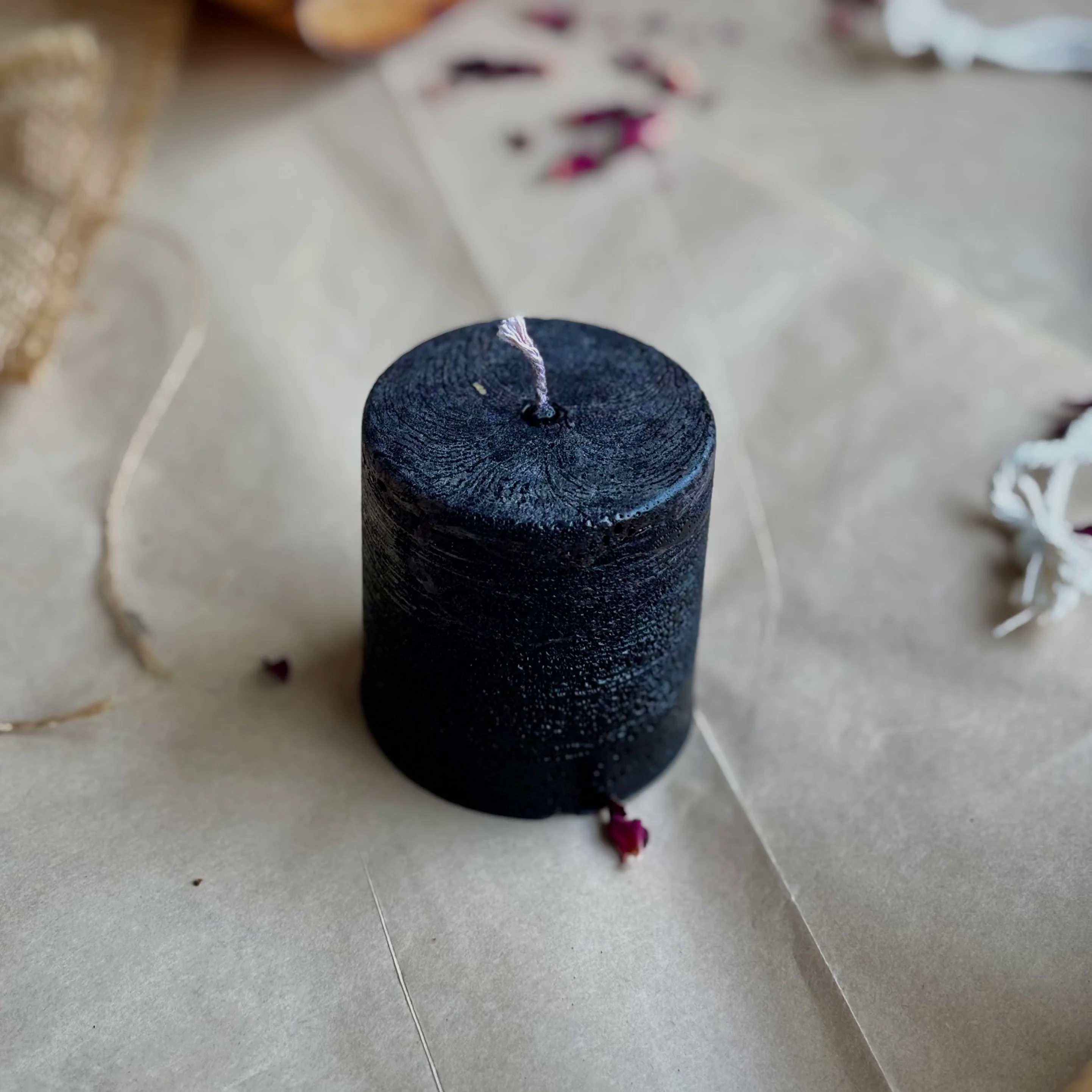 Black Pillar Candle 2 Inch – Paraffin Wax Ritual & Décor Candle | Pack of 4 - Image 3