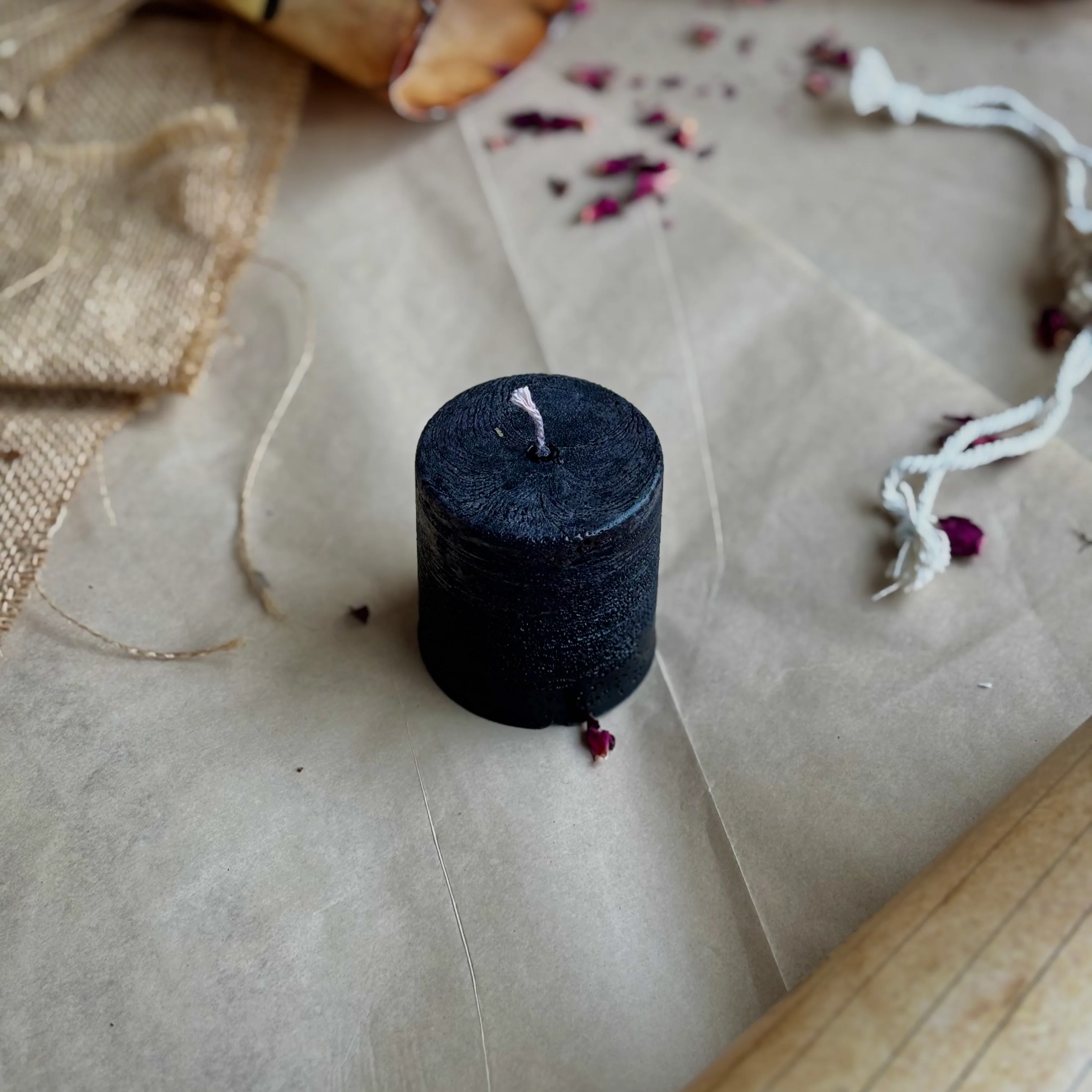 Black Pillar Candle 2 Inch – Paraffin Wax Ritual & Décor Candle | Pack of 4 - Image 4
