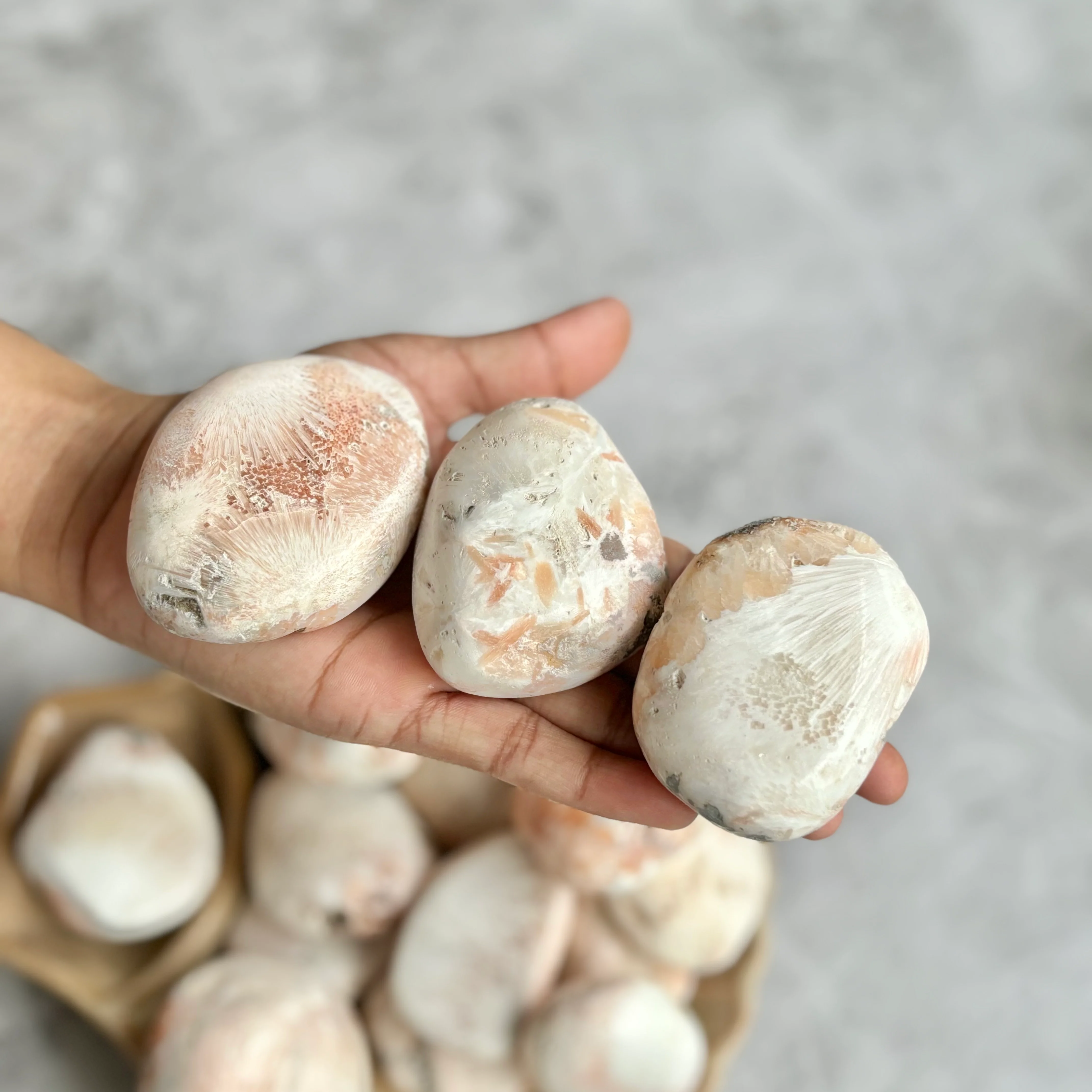 Pink Scolecite Palm Stone | Personal Growth & Spiritual Development - Image 4