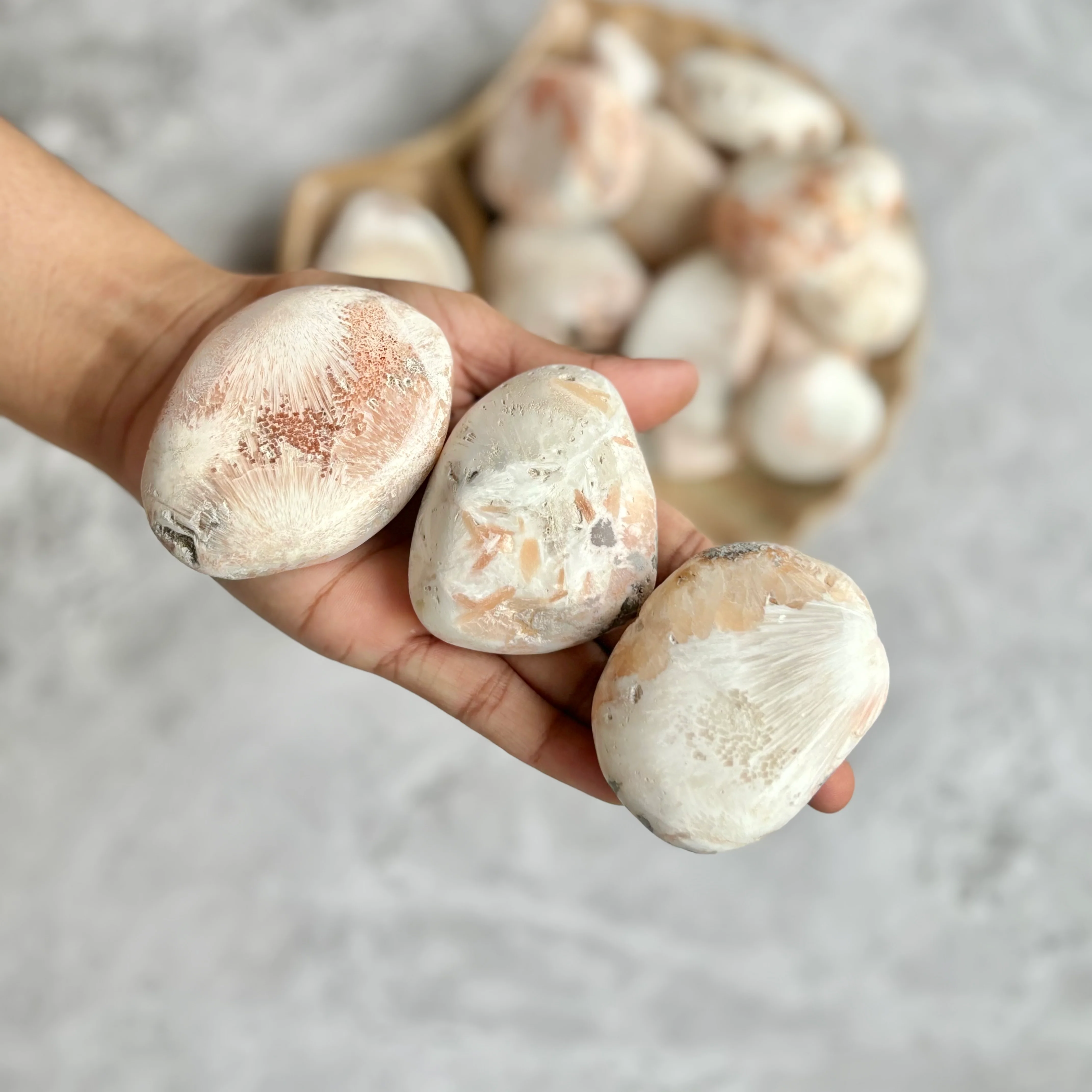 Pink Scolecite Palm Stone | Personal Growth & Spiritual Development - Image 5