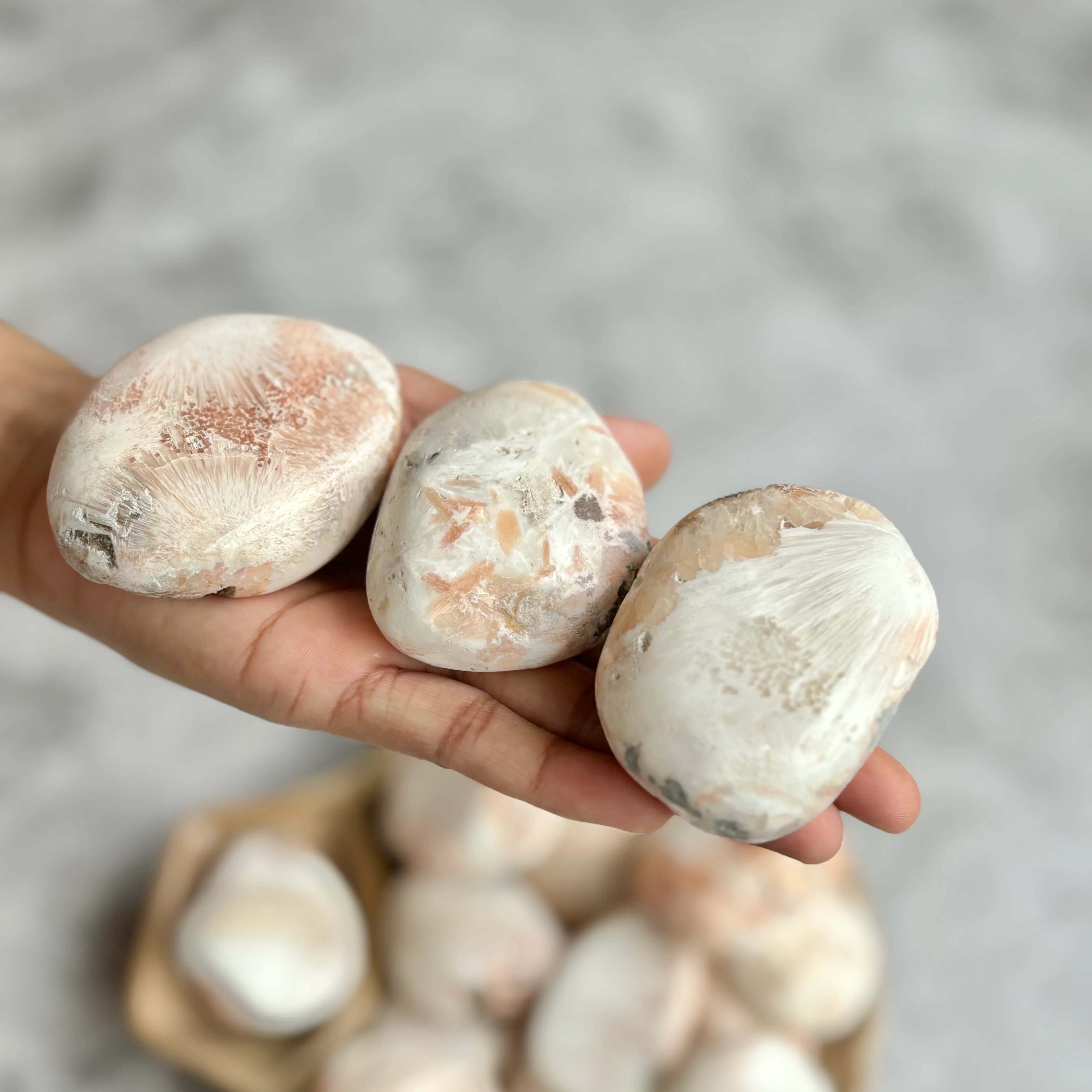Pink Scolecite Palm Stone | Personal Growth & Spiritual Development - Image 6