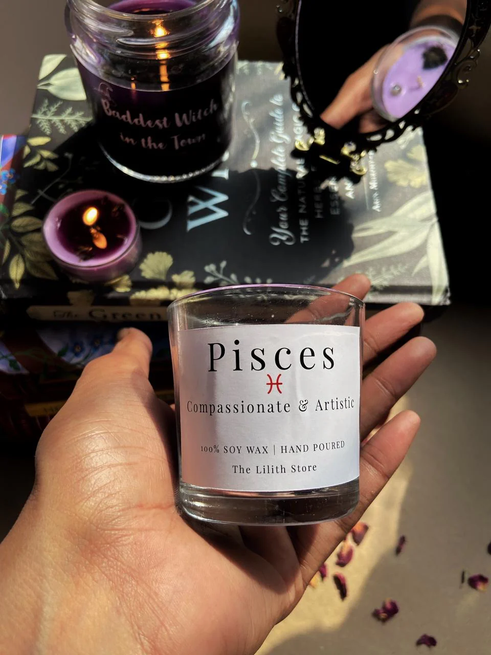Pisces Zodiac Mini Candle - 60 Gm - Image 3