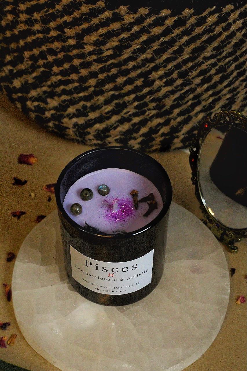 Pisces Zodiac Scented Soy Candle - 170 Gm - Image 2